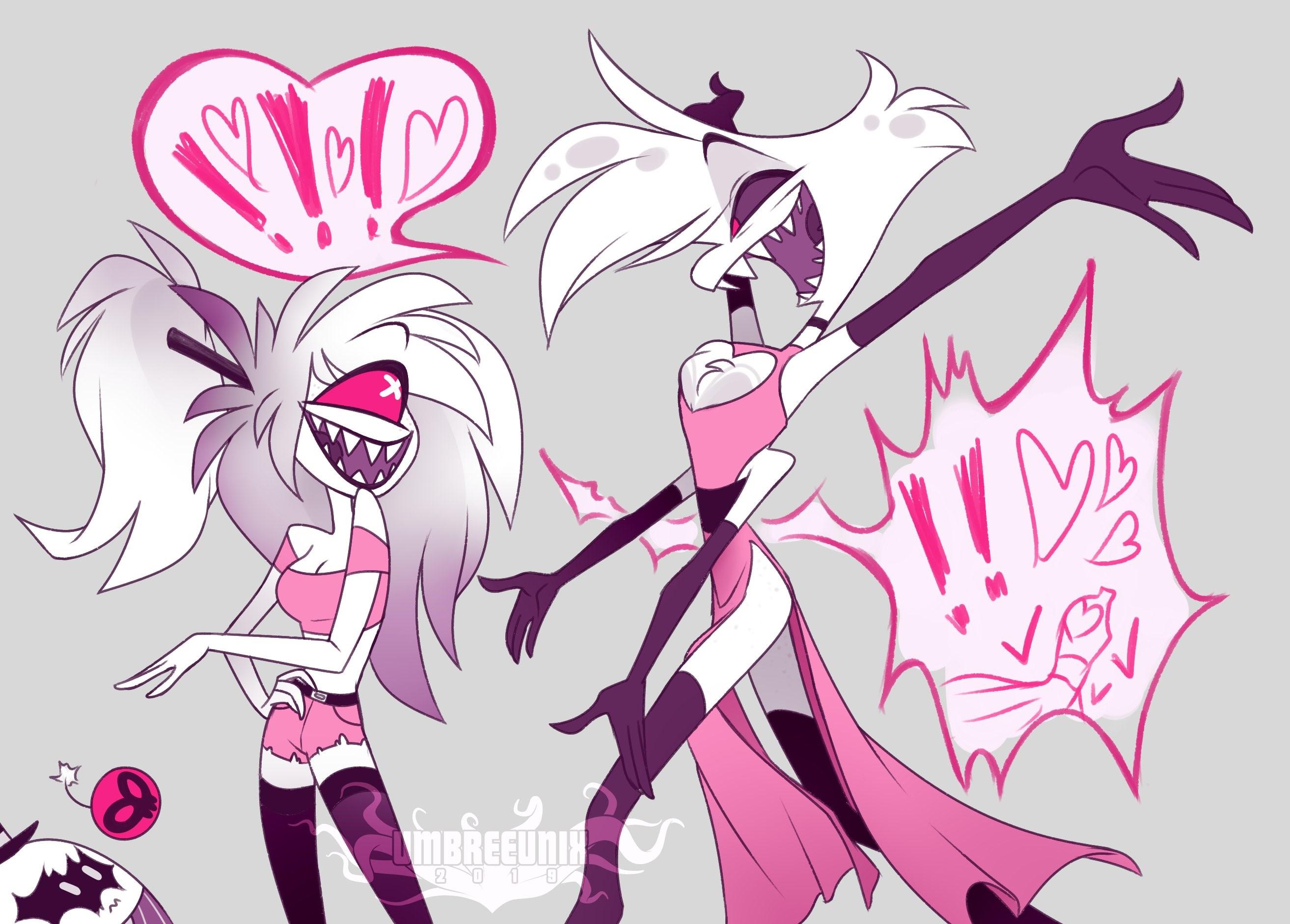 2627x1883 angel dust, Hazbin Hotel, cherri Bomb. Mocah HD Wallpaper