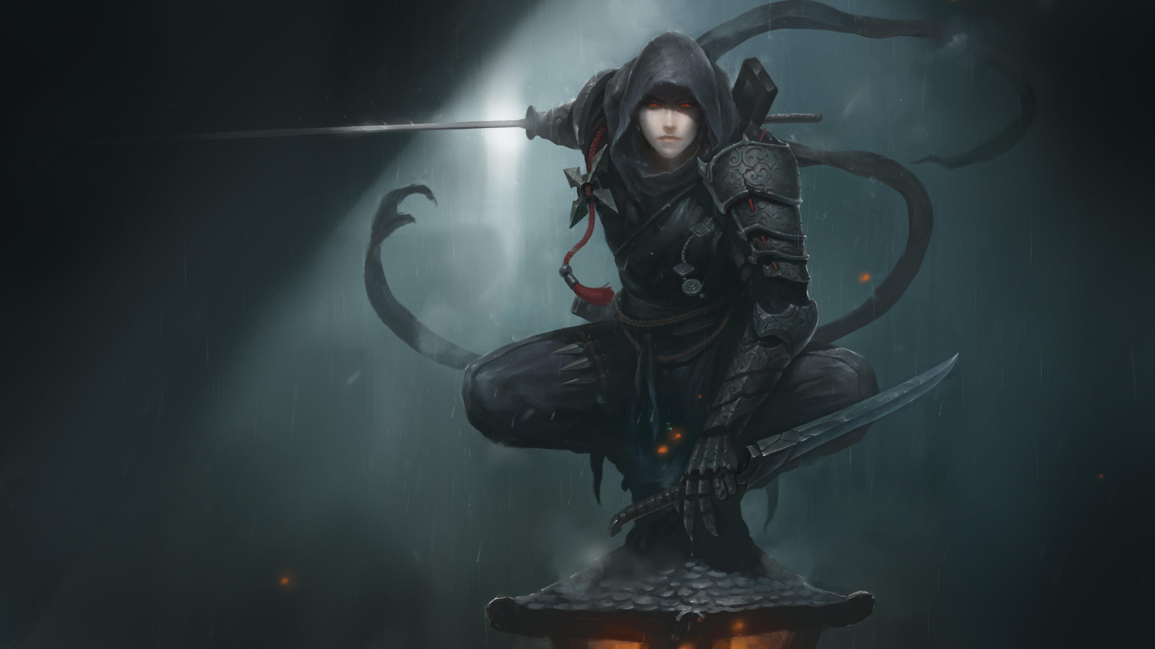 3840x2160 Wallpaper 4k Shadow Monk 4k 4k Wallpaper, Artist Wallpaper, Artwork Wallpaper, Digital Art Wallpaper, Hd Wallpaper