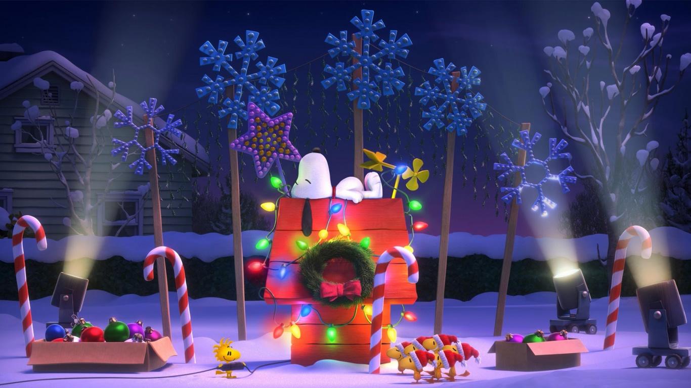 1366x768 Charlie Brown Christmas Wallpaper 1366x768