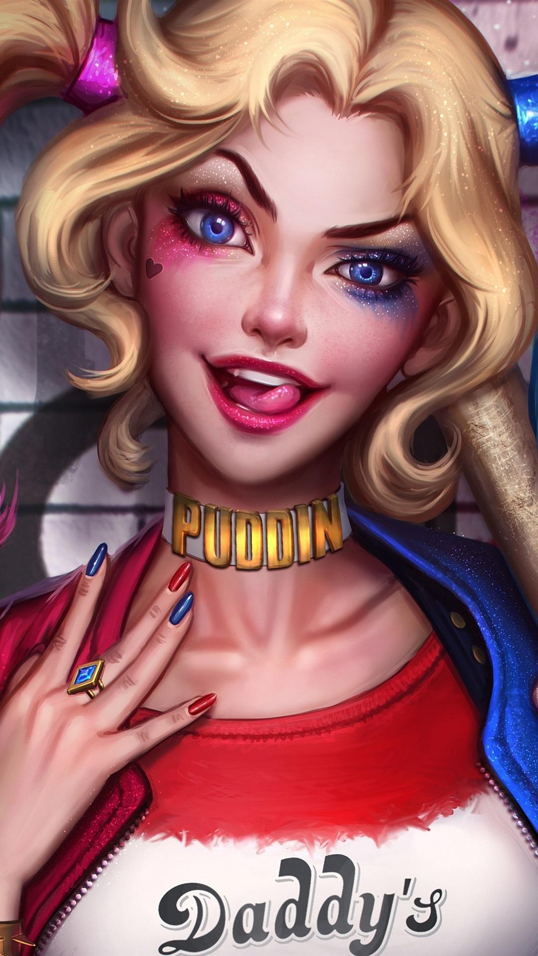 1080x1920 Harley Quinn Joker Girl Wallpaper HD