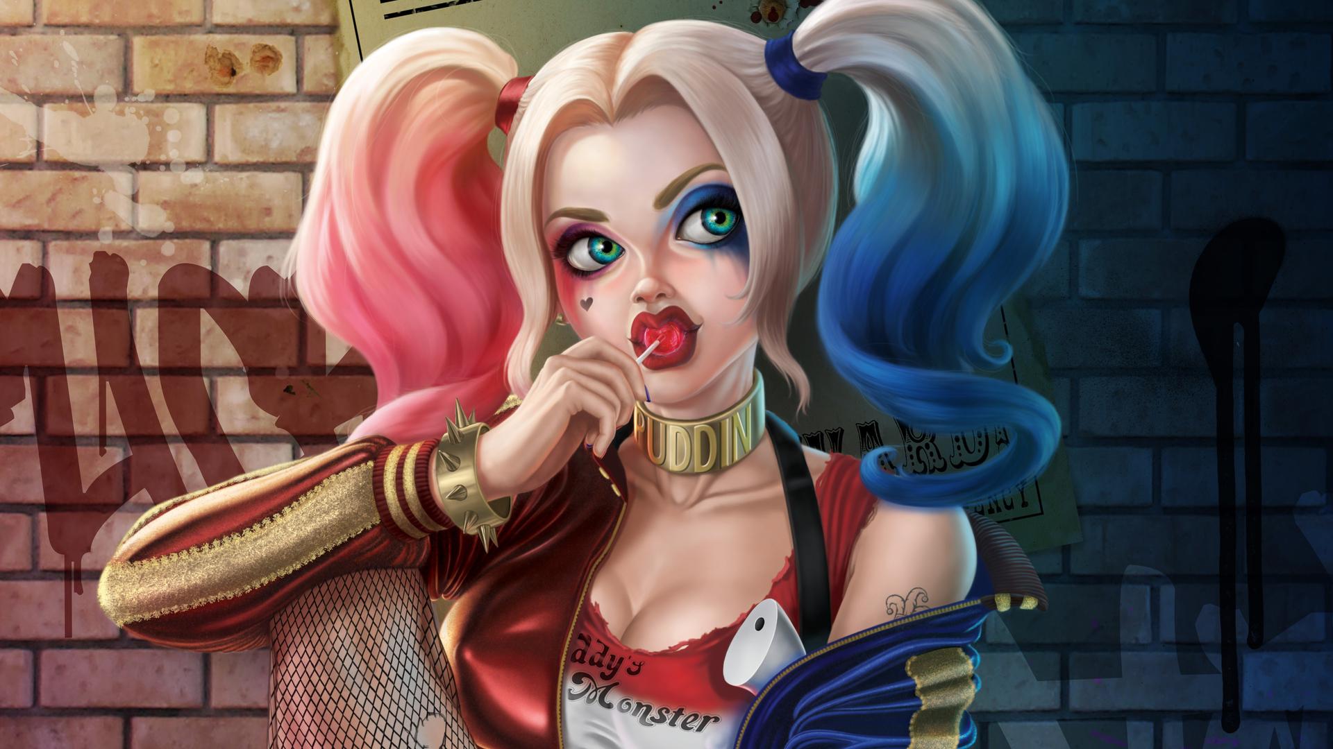 1920x1080 Harley Quinn Laptop Wallpaper