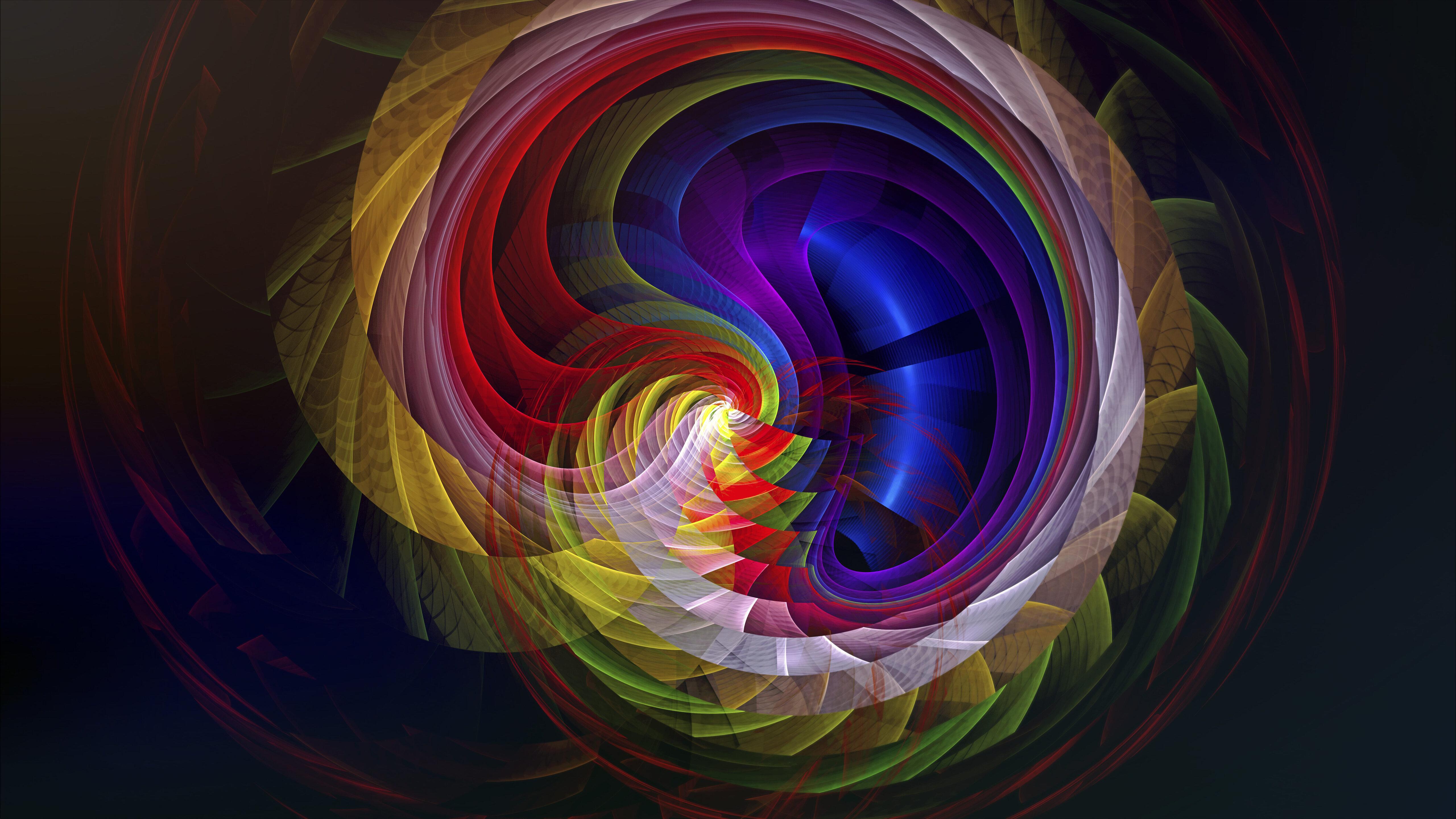 5120x2880 Fractal Apopysis Swirl Digital Art 8k 5k HD 4k Wallpaper, Image, Background, Photo and Picture