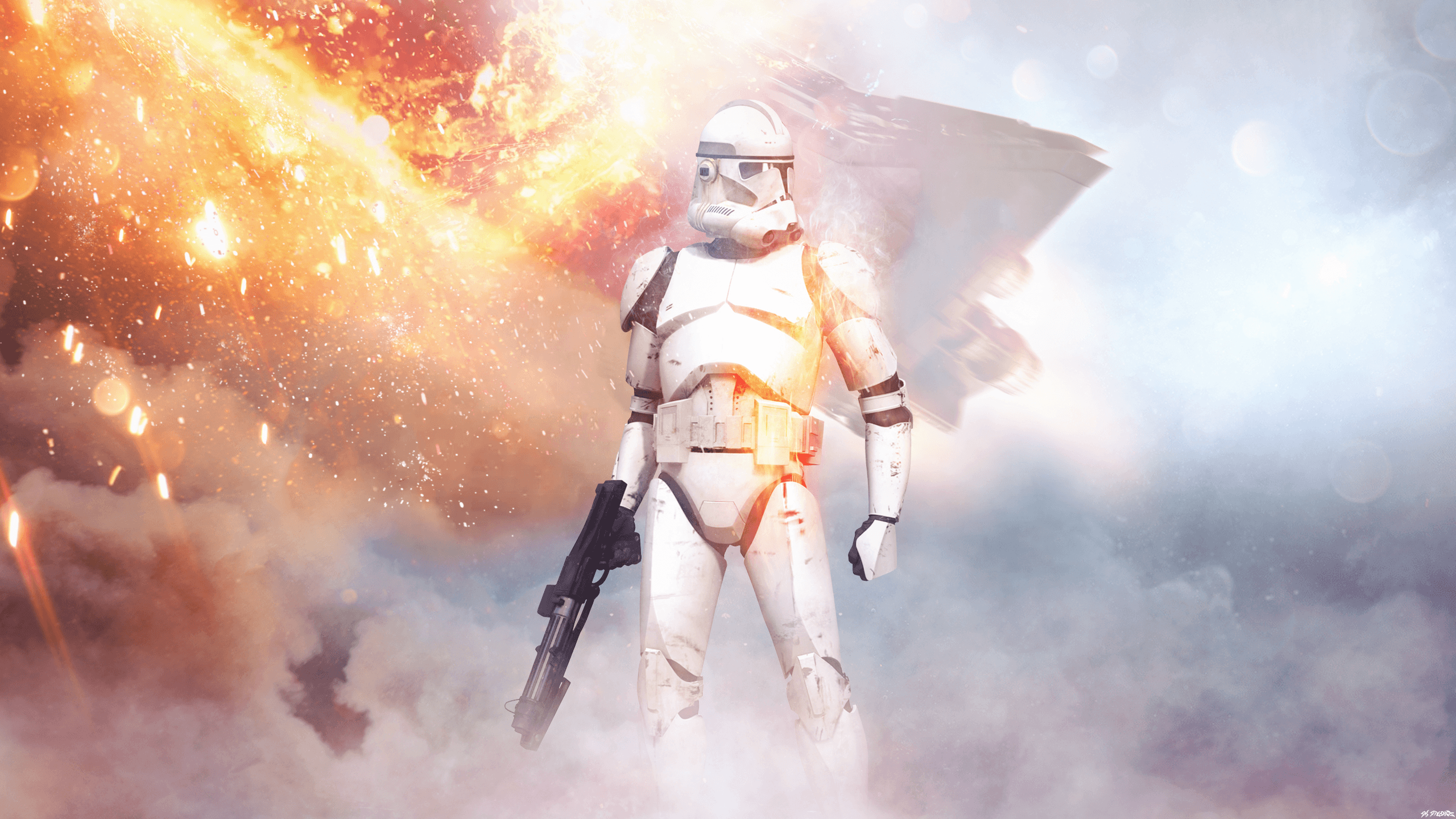 2560x1440 BattleFRONT 1 Venator Star Destroyer Inferno HD Wallpaper