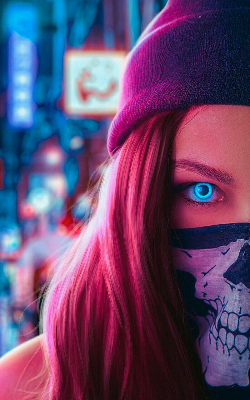 800x1280 The lady joker in blue eyes hynotype