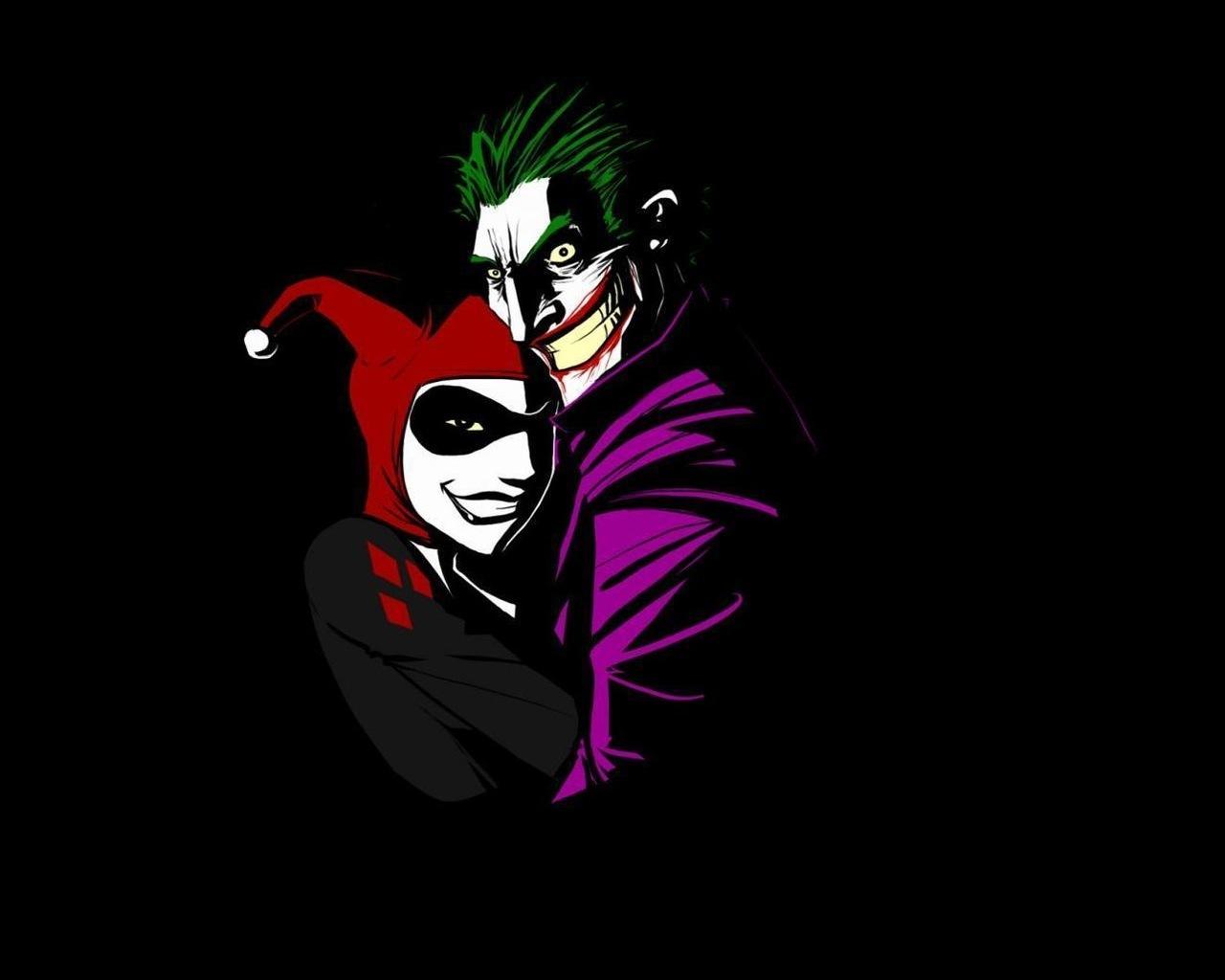 1280x1024 3D Wallpaper Hprli Quinn Et Le Joker Batman Filles Wallpaper HD And 3D HD Wallpaper
