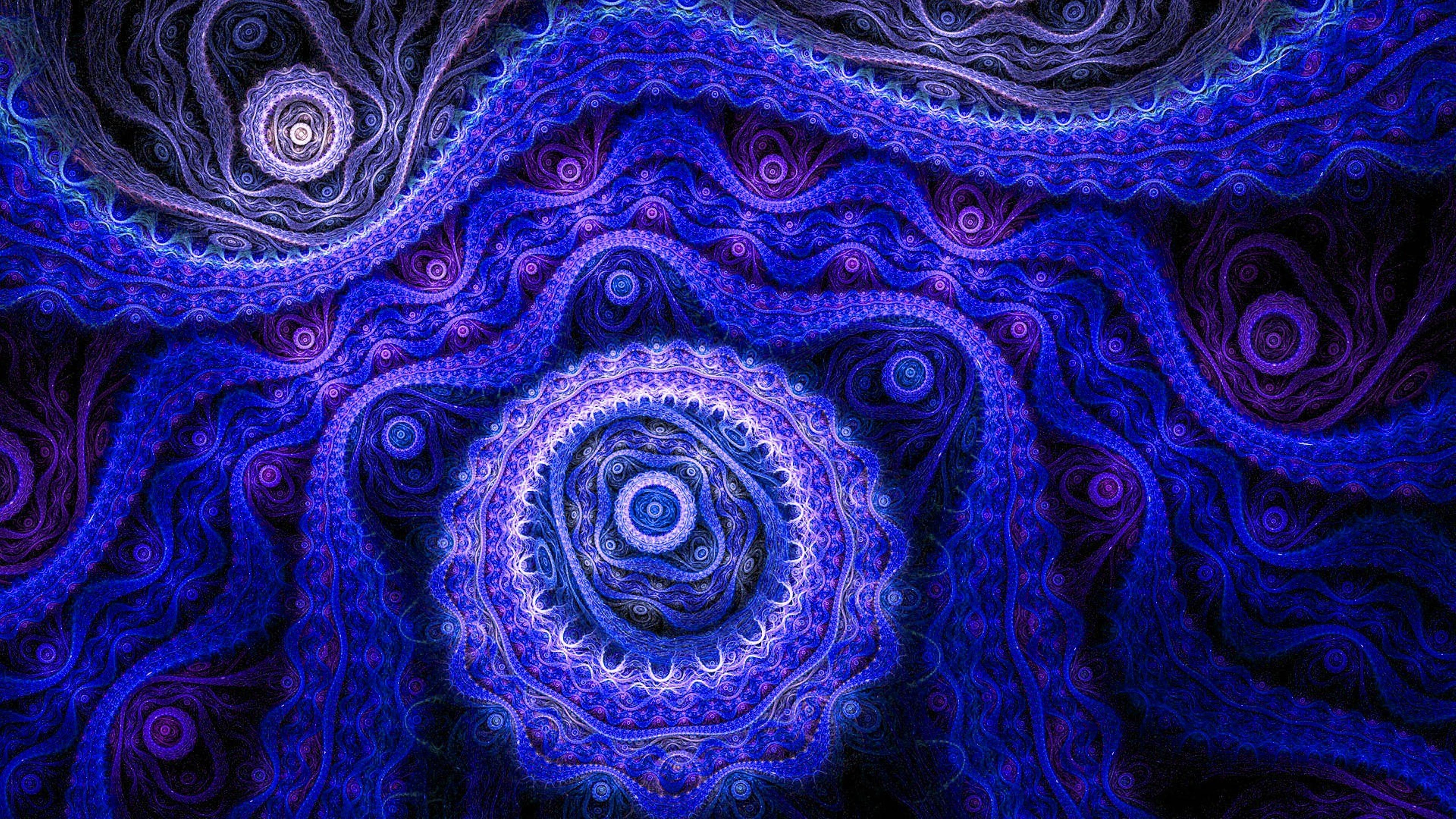 5120x2880 Blue and purple fractal