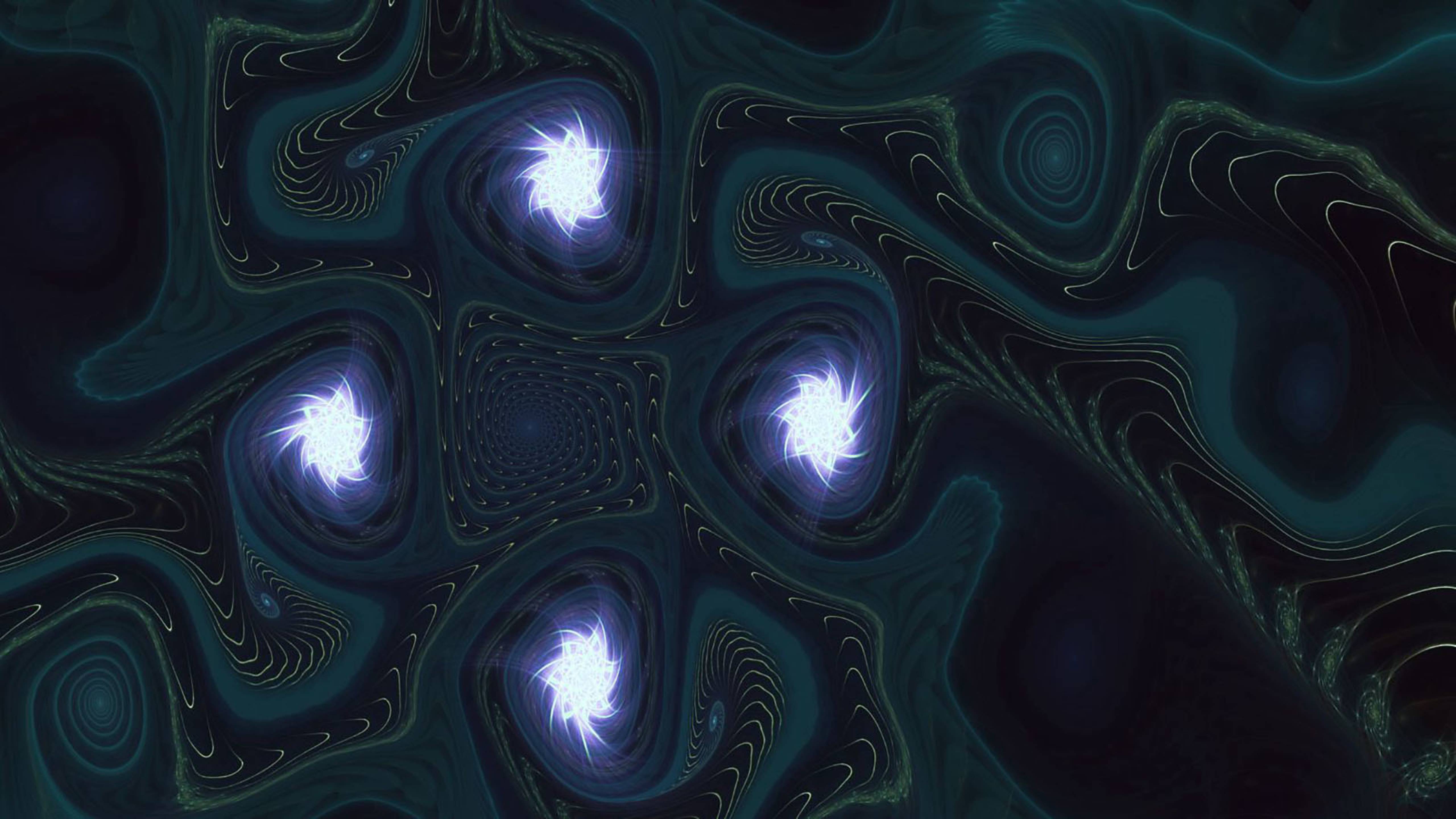 5120x2880 Fractal Patterns Dark Stars 5K Wallpaper, HD Abstract 4K Wallpaper