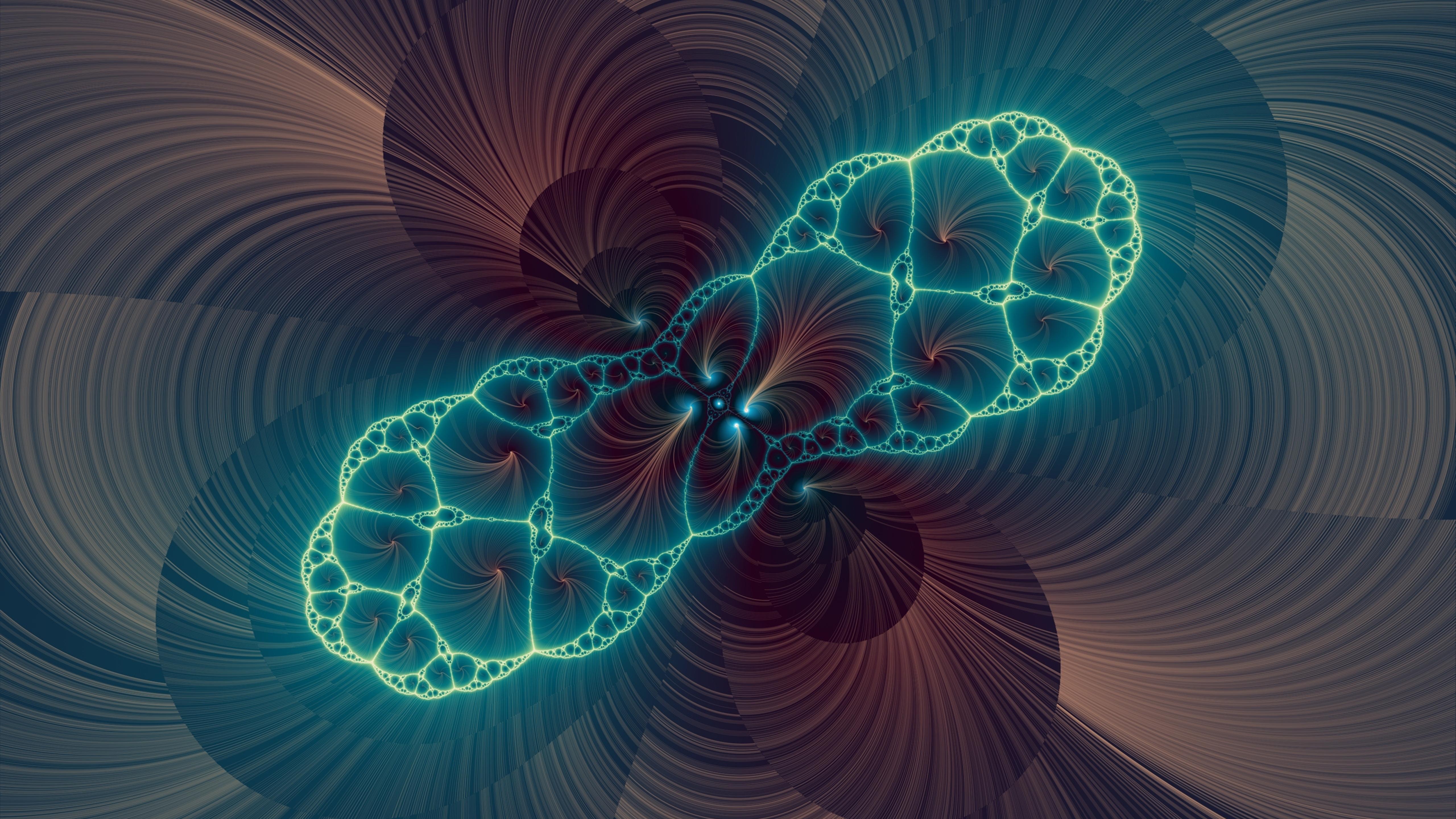 5120x2880 Blue and red fractal