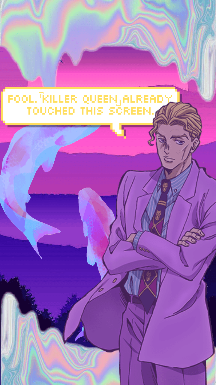 720x1281 JJBA Pink Aesthetic Wallpaper