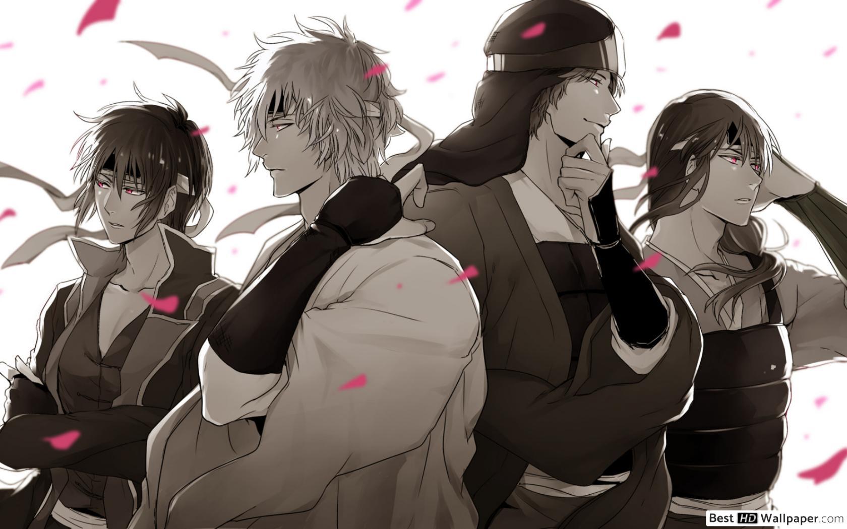 1680x1050 Gintama Four Heavenly Kings HD wallpaper download