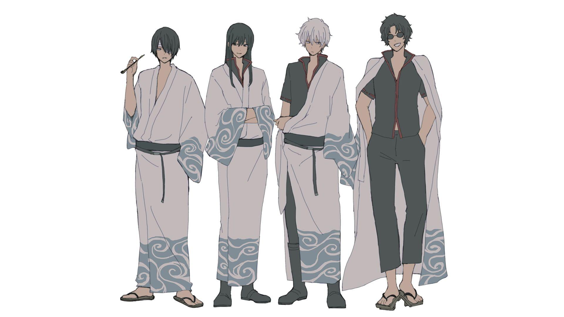 1920x1080 HD wallpaper: Anime, Gintama, Gintoki Sakata, Kotaro Katsura, Sakamoto Tatsuma 4K of Wallpaper for Andriod