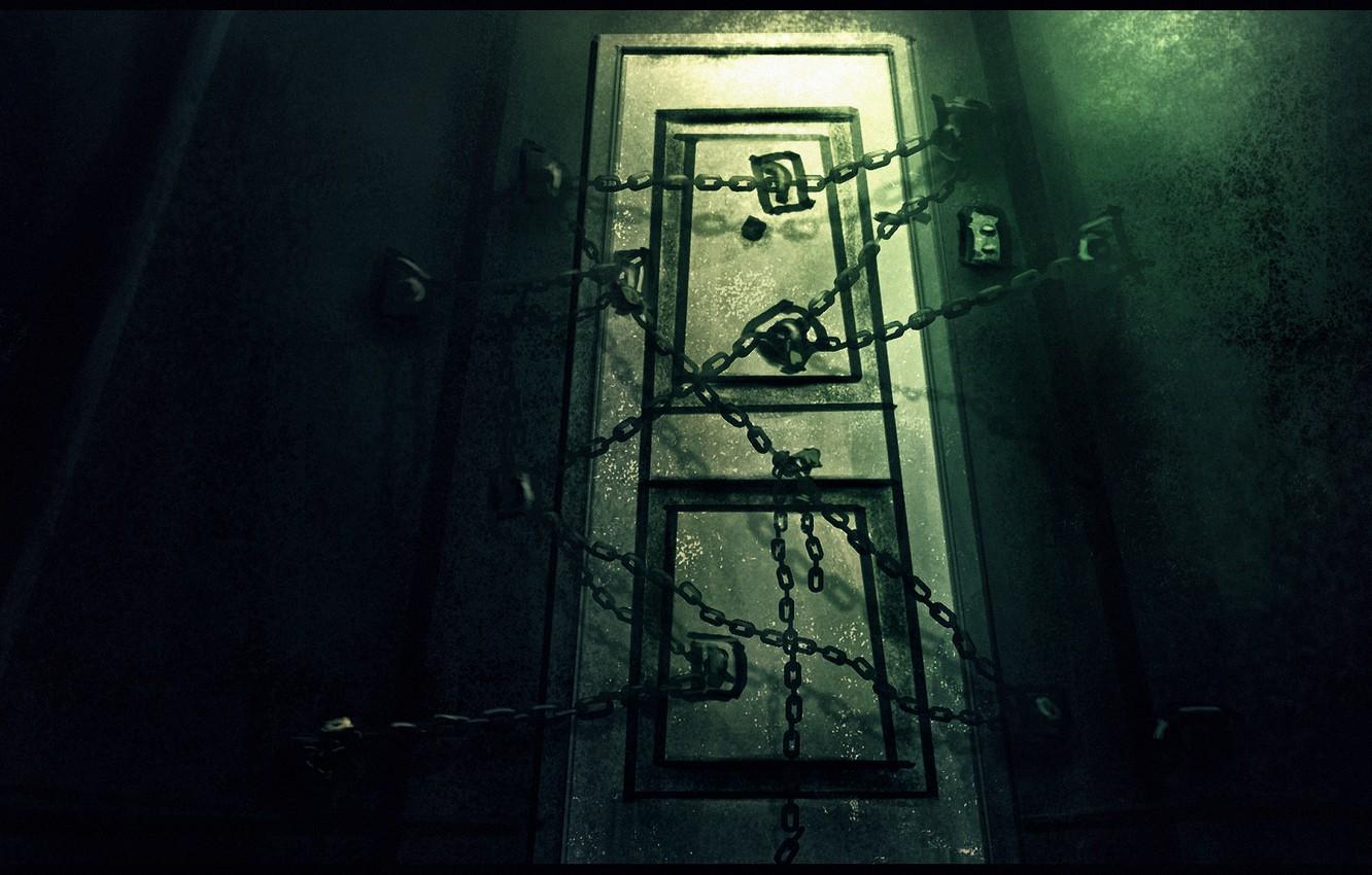 1332x850 Wallpaper the door, horror, game, Silent Hill the room image for desktop, section игры