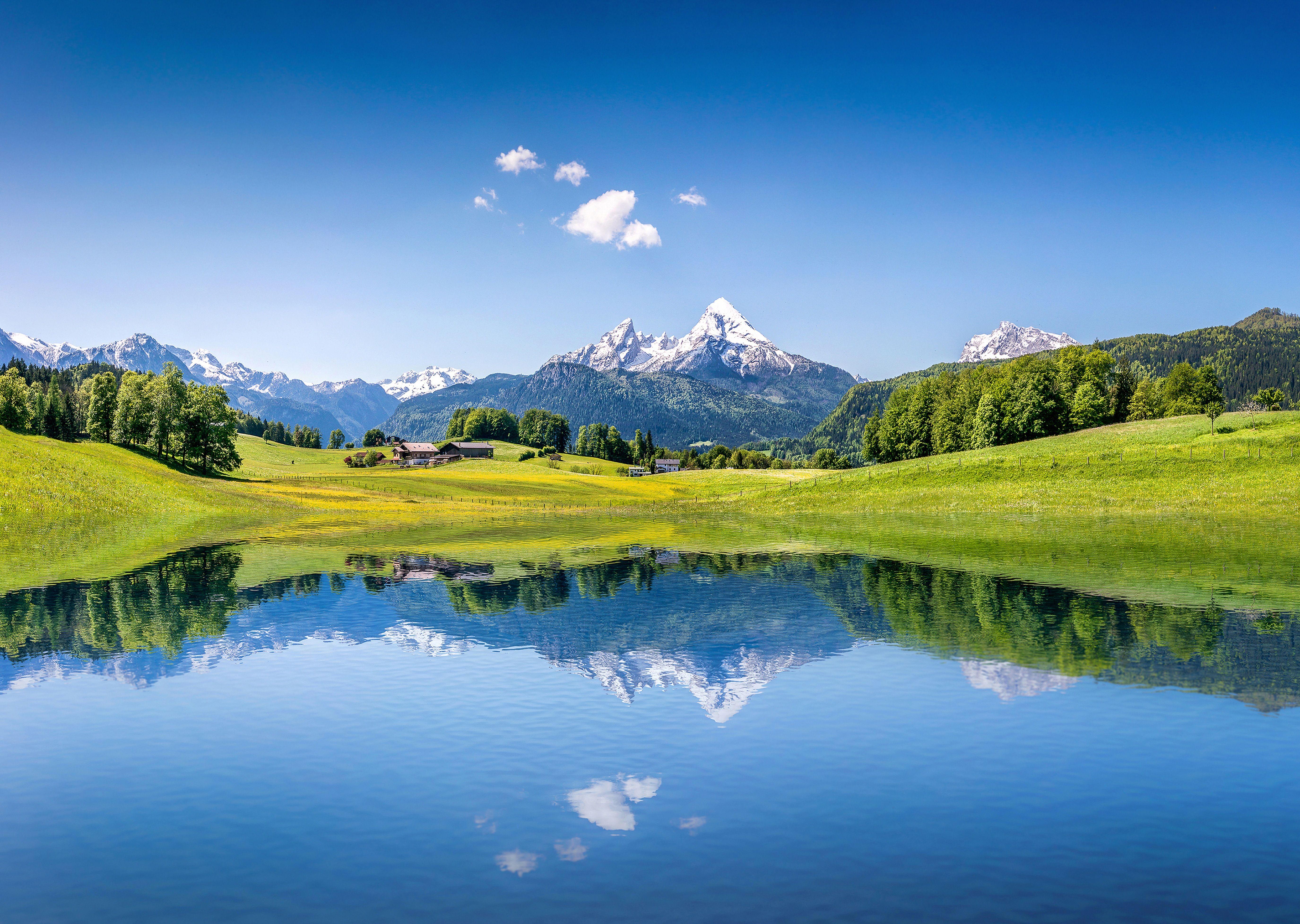 5500x3909 Summer Alps Wallpaper