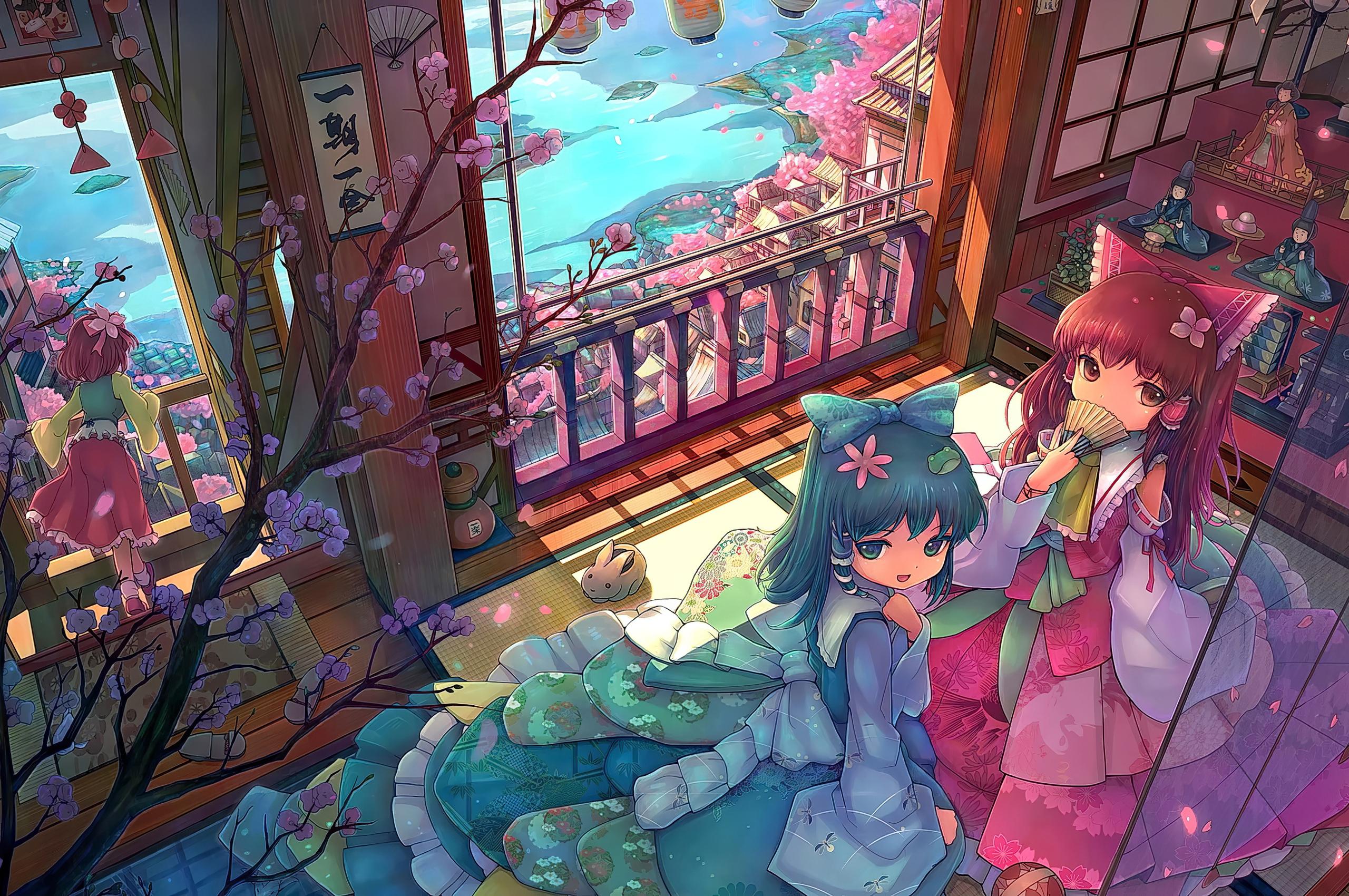 2560x1700 Anime Girl Japanese Clothes Asian 4k Chromebook Pixel HD 4k Wallpaper, Image, Background, Photo and Picture