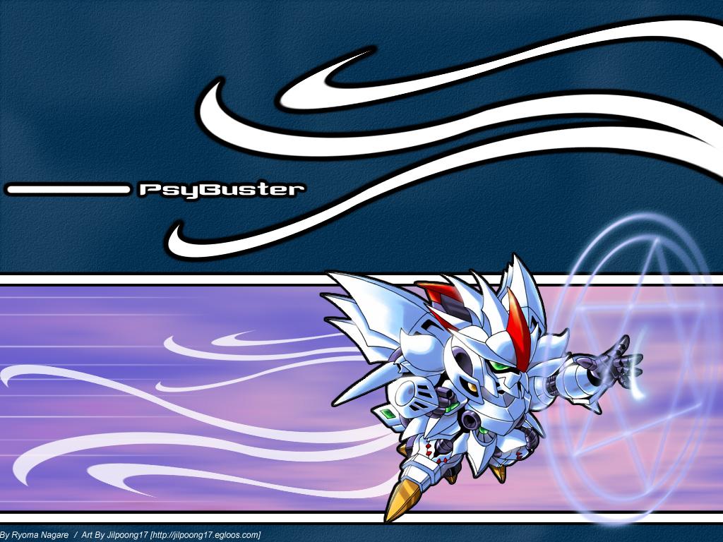 1024x768 Super Robot Wars Wallpaper: ChiBi PsyBuster