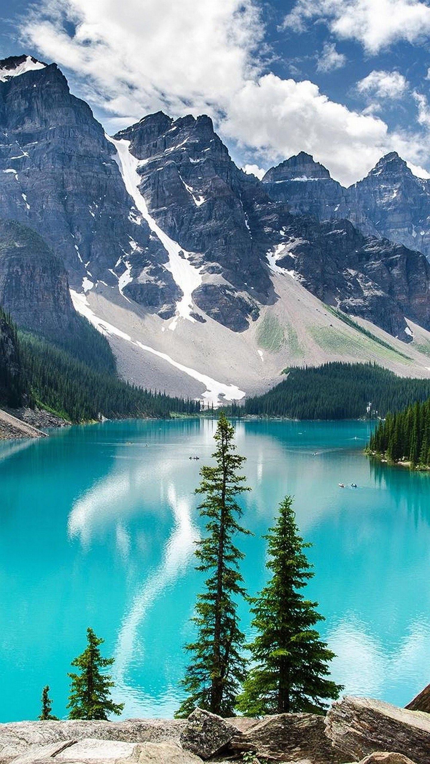 1440x2560 Lakes and mountains HD Wallpaper for Google Pixel XL