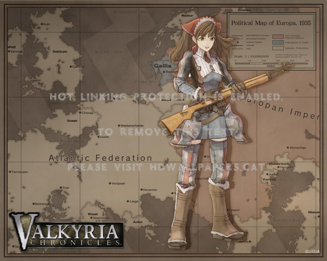 1280x1024 valkyria chronicles alicia anime