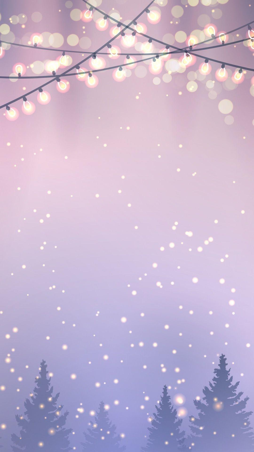 1080x1920 Cute Christmas Phone. Winter wallpaper, iPhone wallpaper lights, Pretty wallpaper