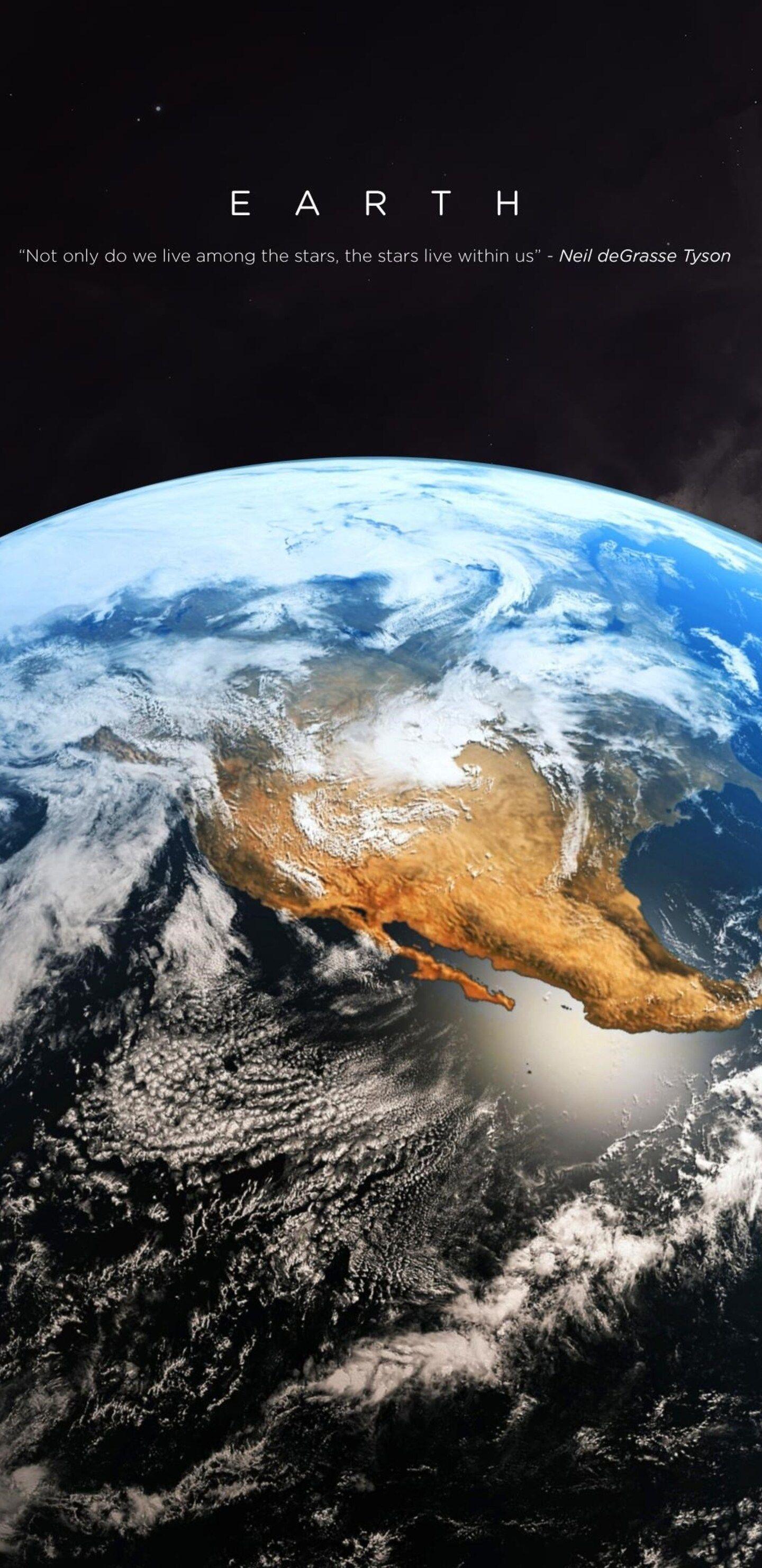 1440x2960 4k Phone Earth Wallpaper