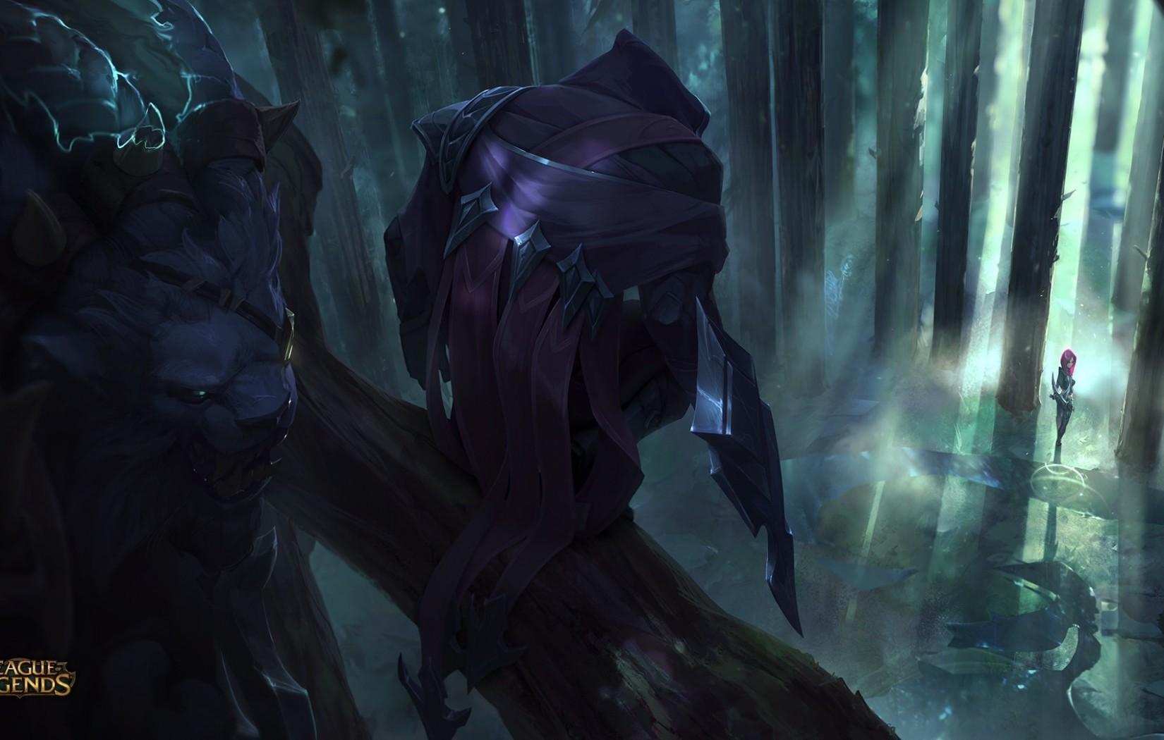 1650x1050 Download 1650x1050 League Of Legends, Rengar, Katarina, Talon, Summoner's Rift, Artwork Wallpaper