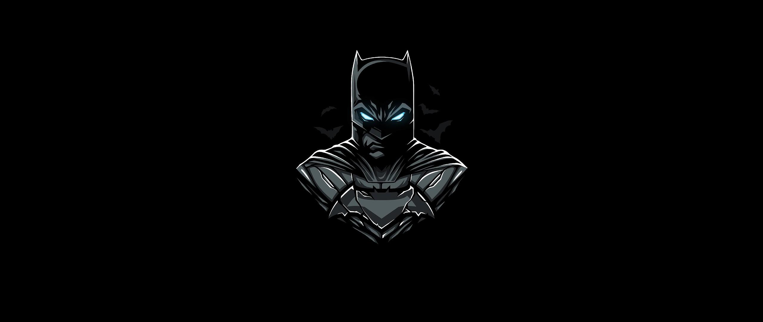2560x1080 Batman Minimalist 4K Wallpaper