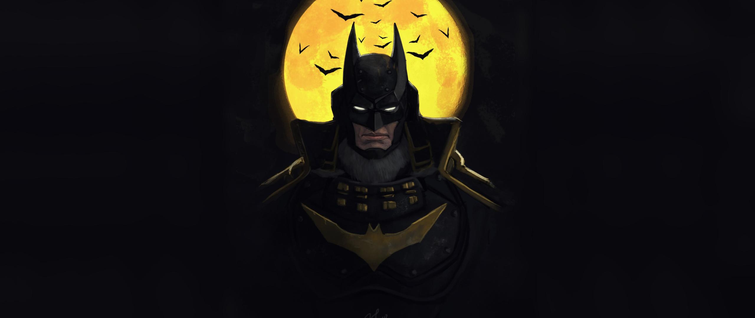 2560x1080 Download Batman ninja, animated movie, dark, art wallpaper, 2560x Dual Wide, Widescreen