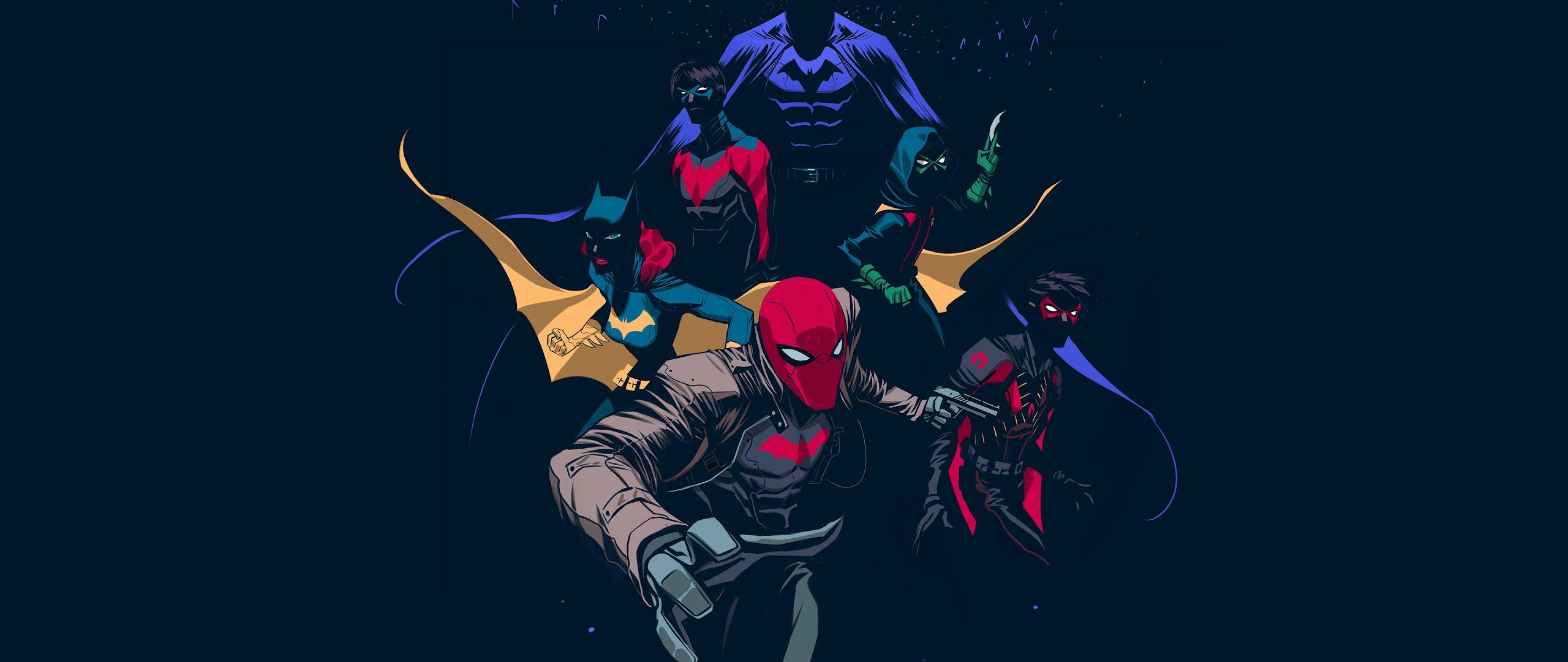 2560x1080 Batman Family 4K Wallpaper