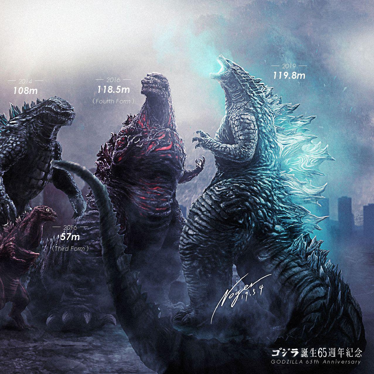 1277x1277 GODZILLA SIZE CHART. All godzilla monsters, Godzilla wallpaper, Godzilla