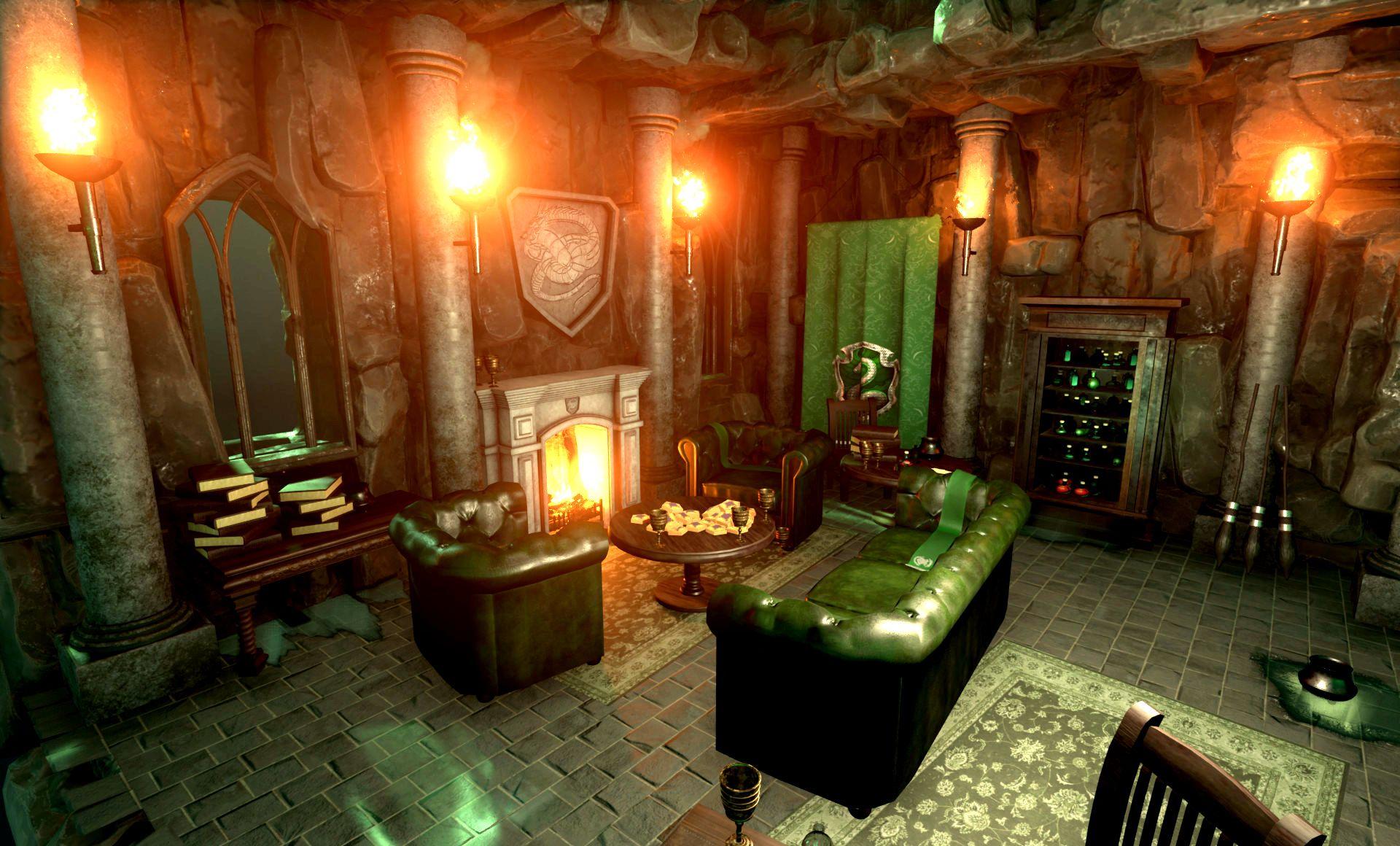 1920x1160 Hufflepuff Common Room Wallpaper