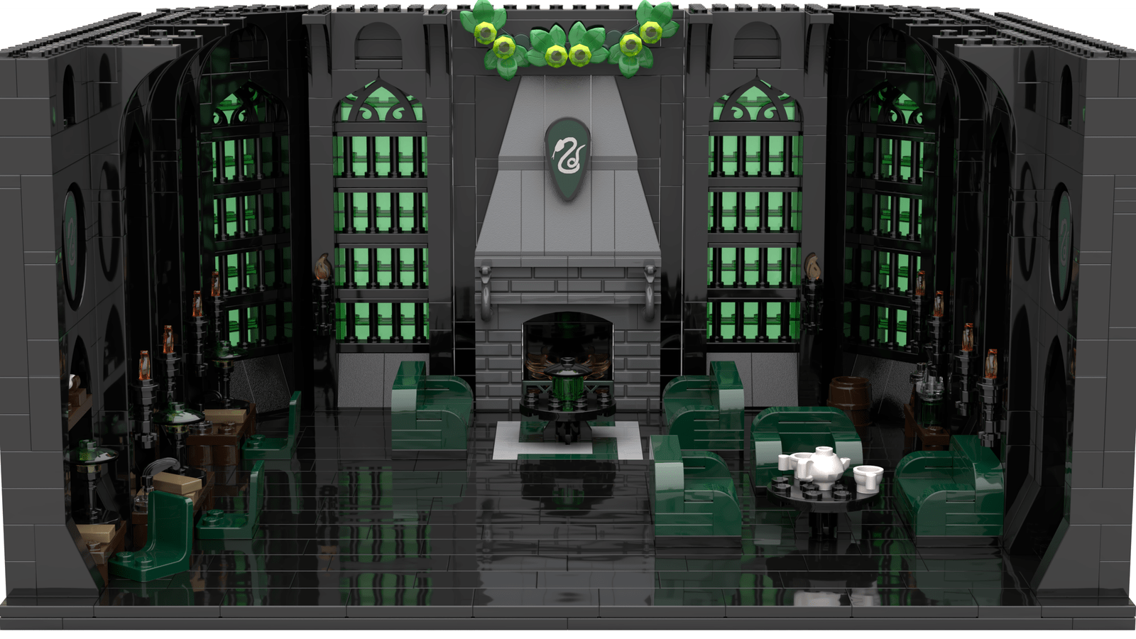 1600x900 LEGO IDEAS Builds of the Wizarding World Common Room