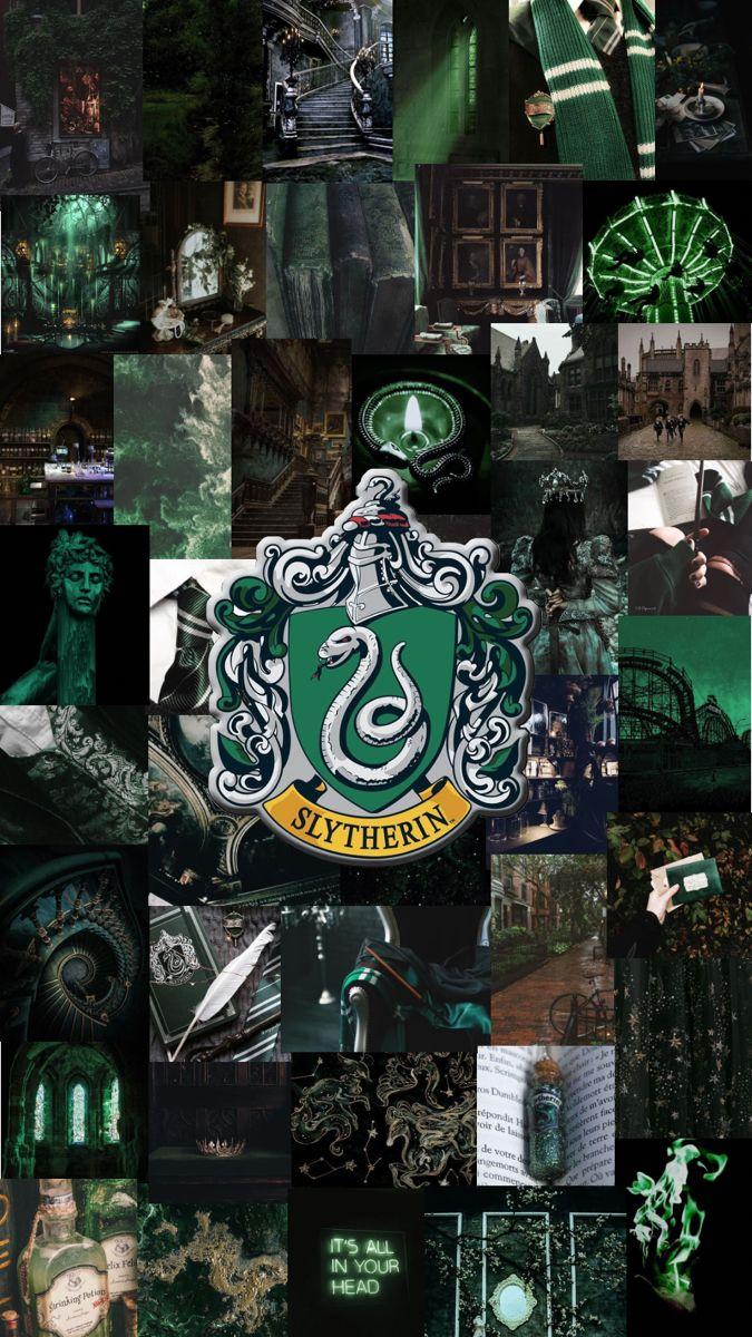675x1200 Slytherin aesthetic background. Slytherin wallpaper, Harry potter picture, Slytherin collage