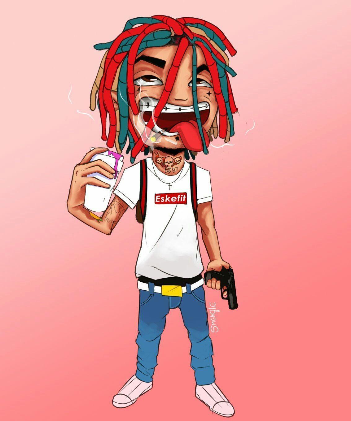 1133x1360 LV X Supreme Cartoon Wallpaper