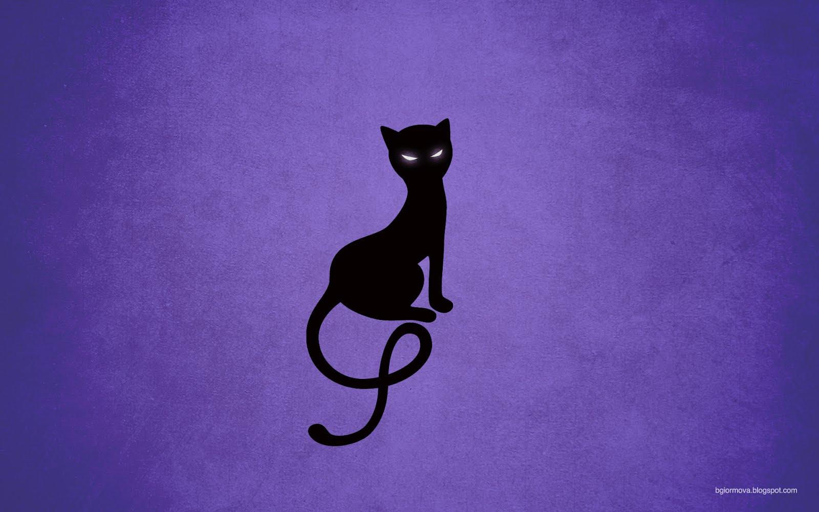 1600x1000 Christmas Black Cats Wallpaper