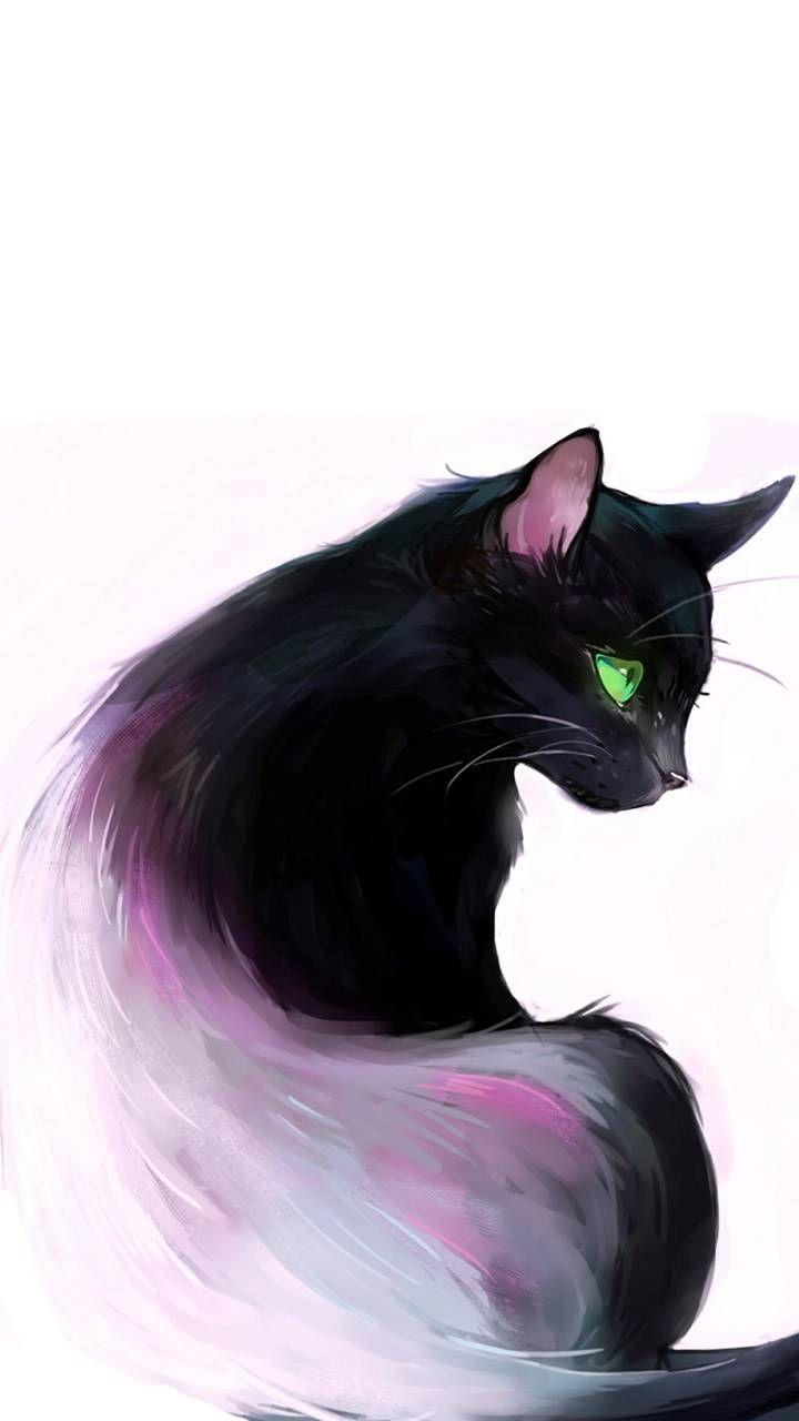 720x1280 Anime Aesthetic Cat Wallpaper