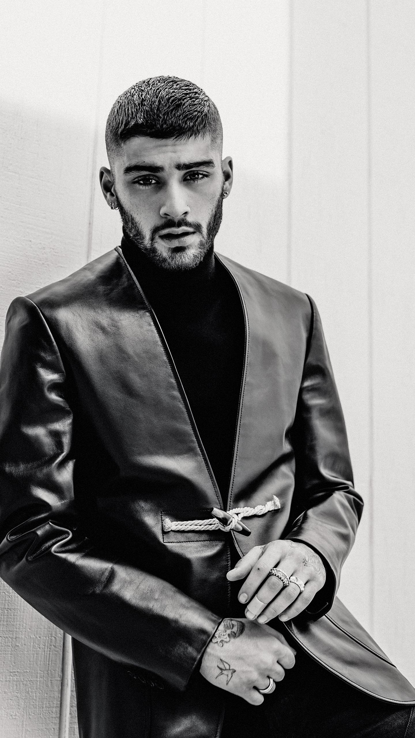 1440x2560 Wallpaper Zayn Malik Black