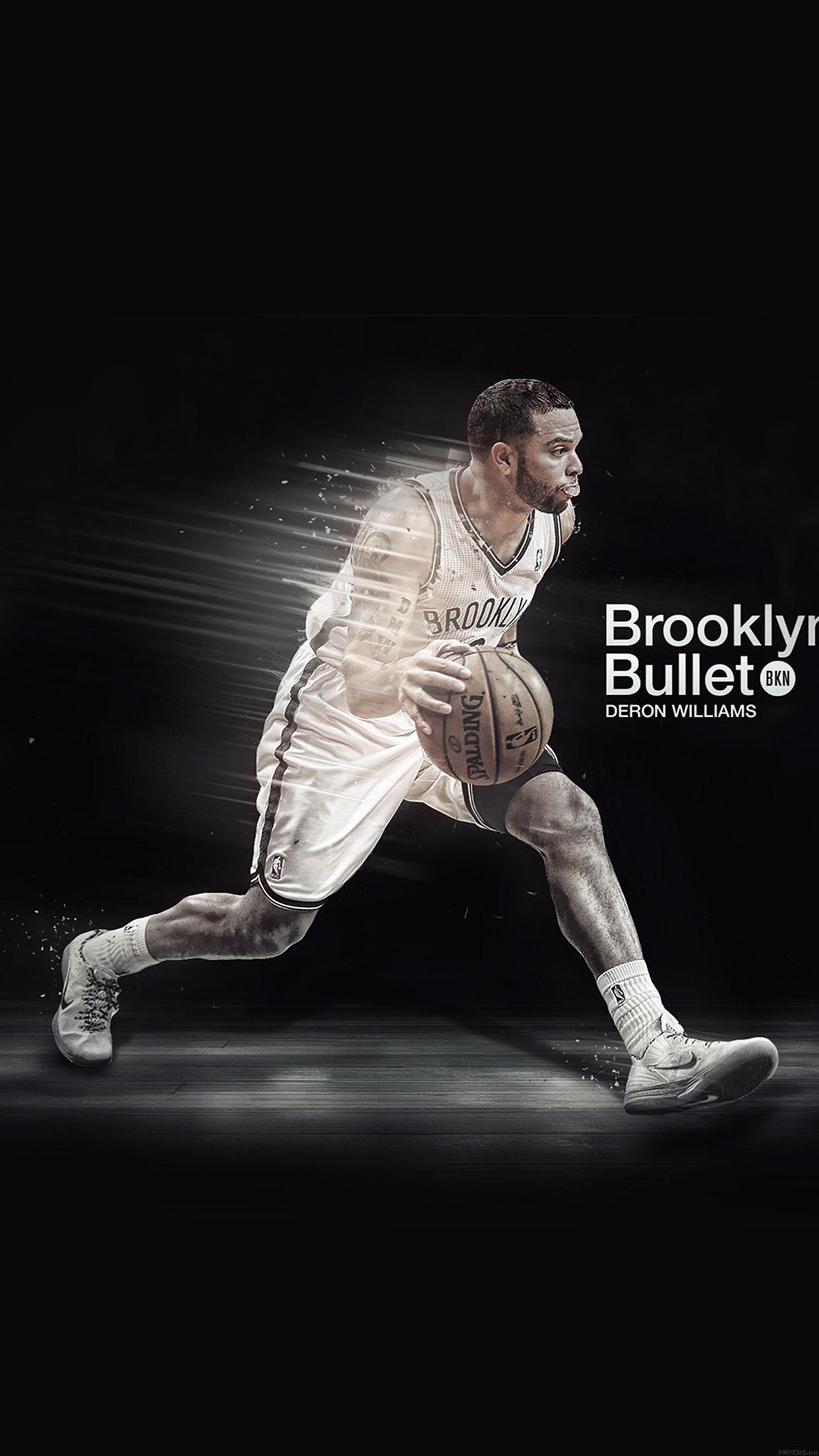 1242x2208 iPhoneXpapers deron williams brooklyn bullet nba basketball sports