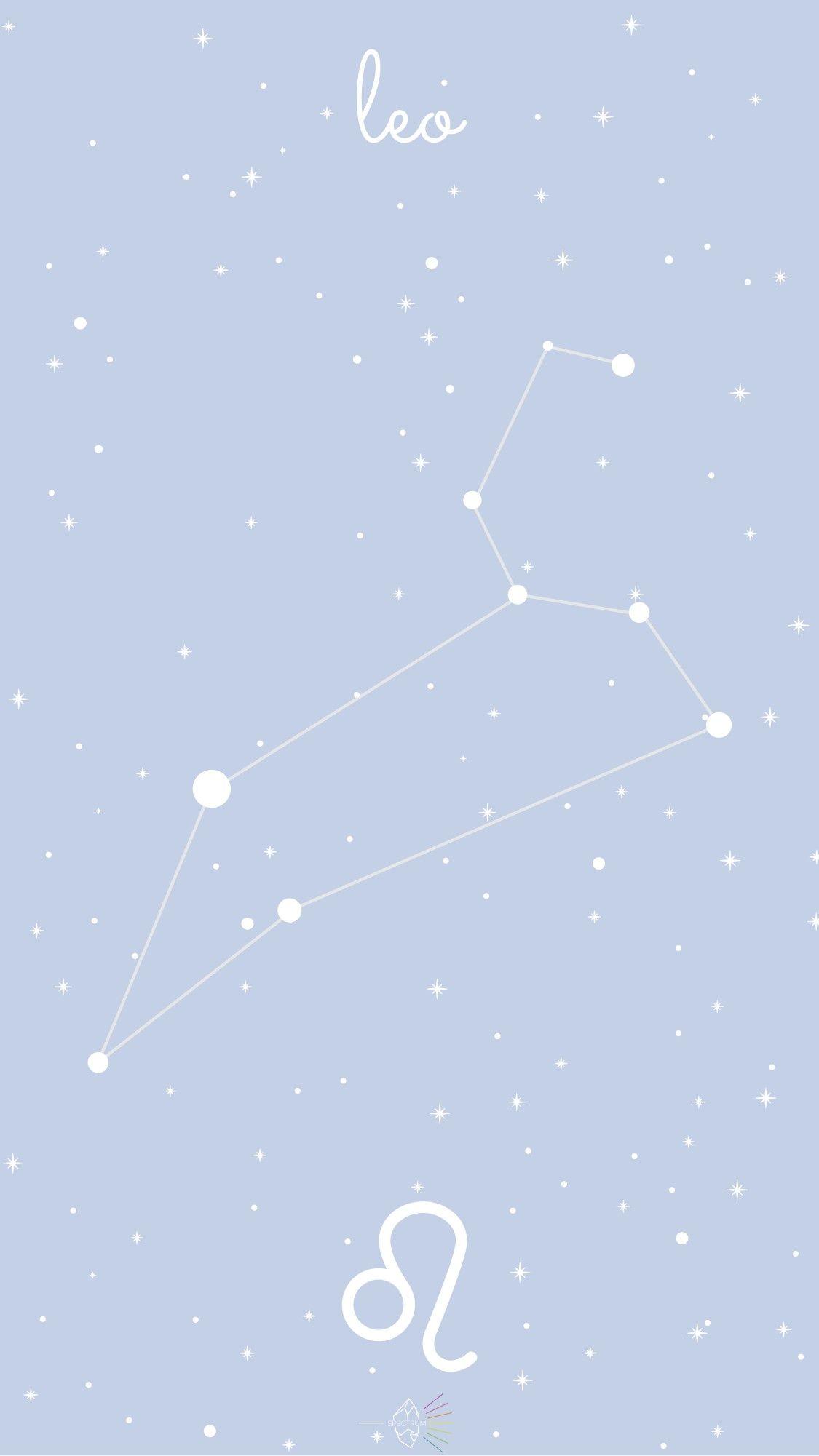 1125x2001 Leo Zodiac Sign Lockscreen. Astrology leo, Leo zodiac, Leo constellation