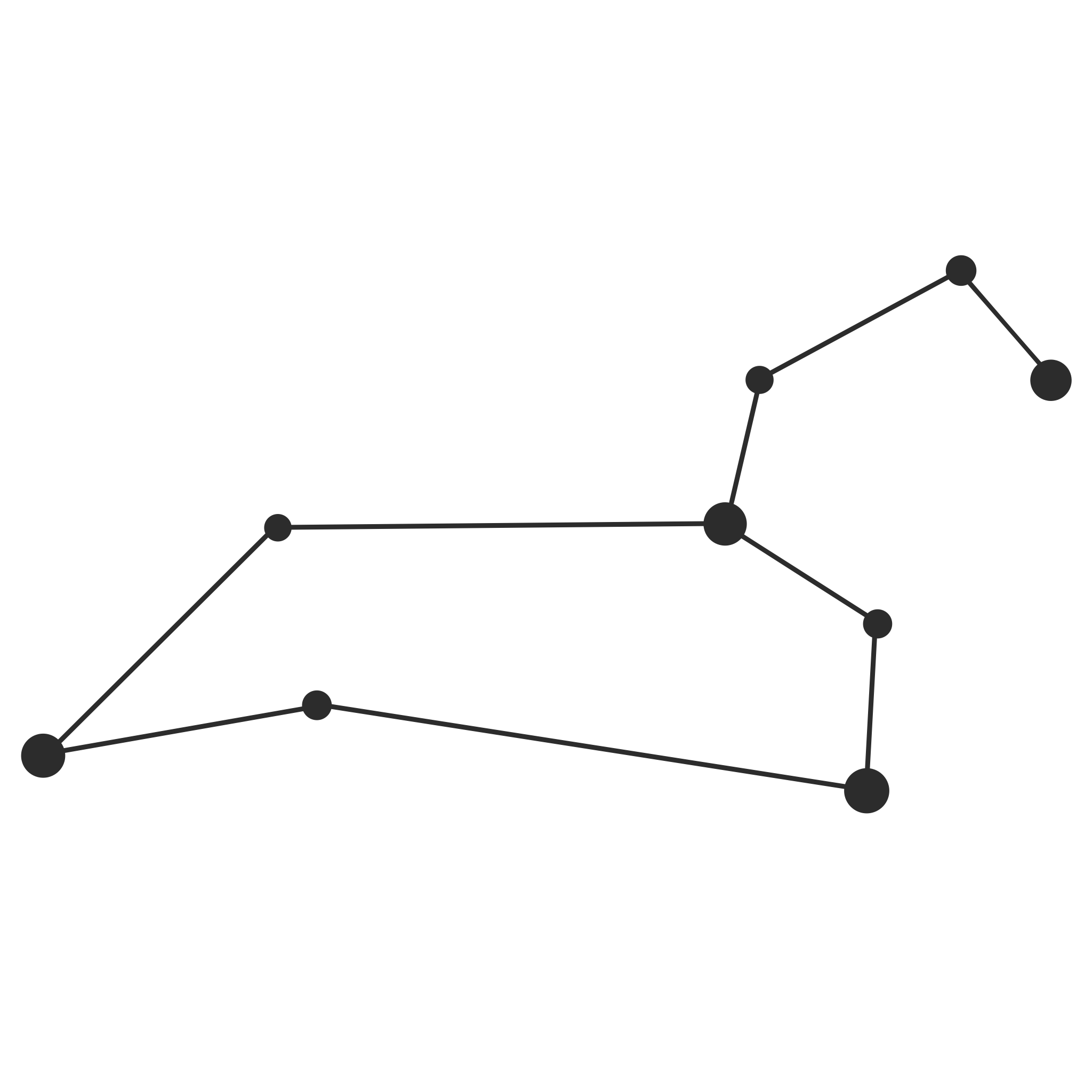 2048x2048 Leo Constellation. Made in Adobe Illustrator. Leo constellation, Constellation stickers, Constellations