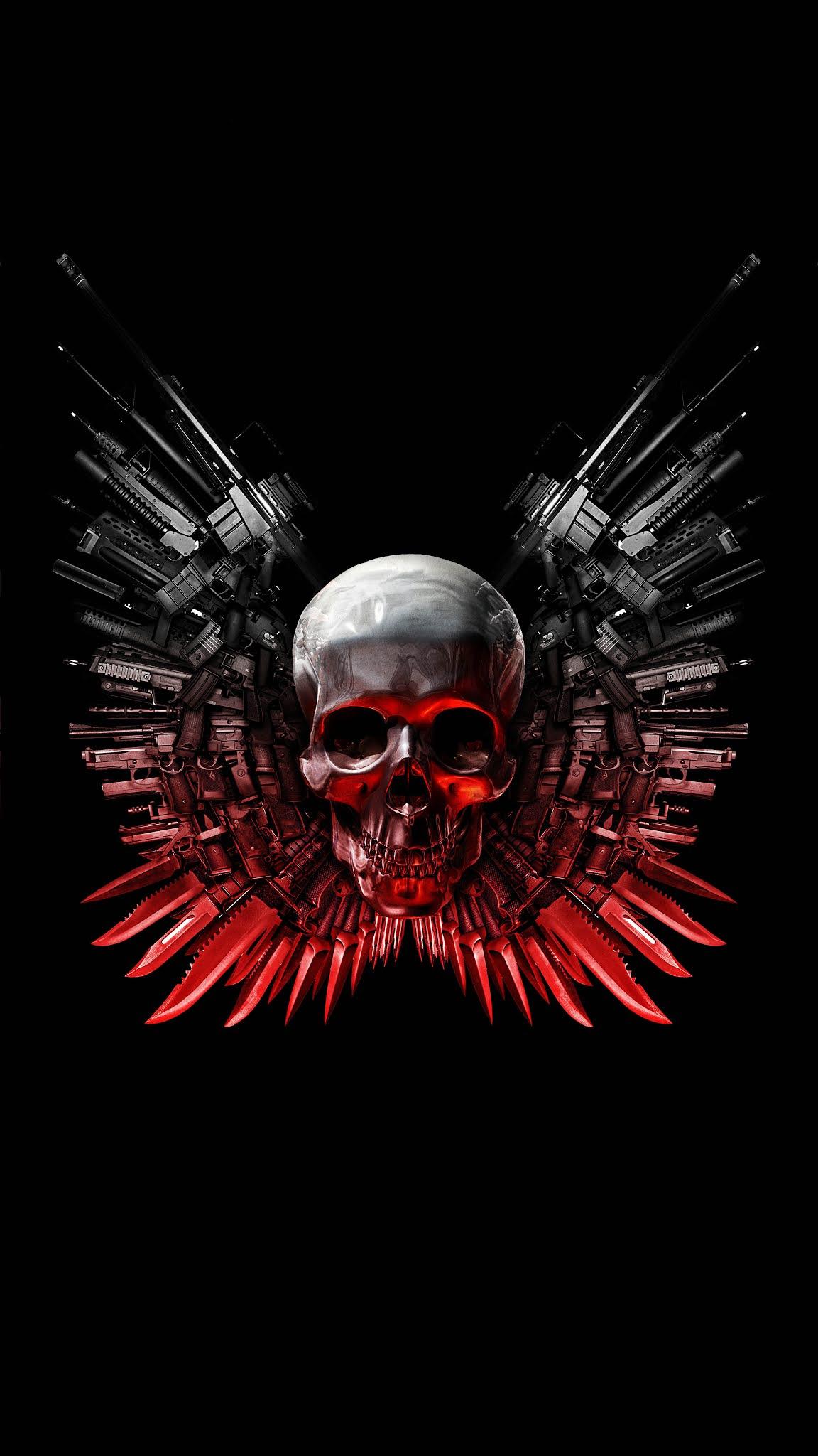 1152x2048 Expendables skull. devil mobile wallpaper Mobile Walls