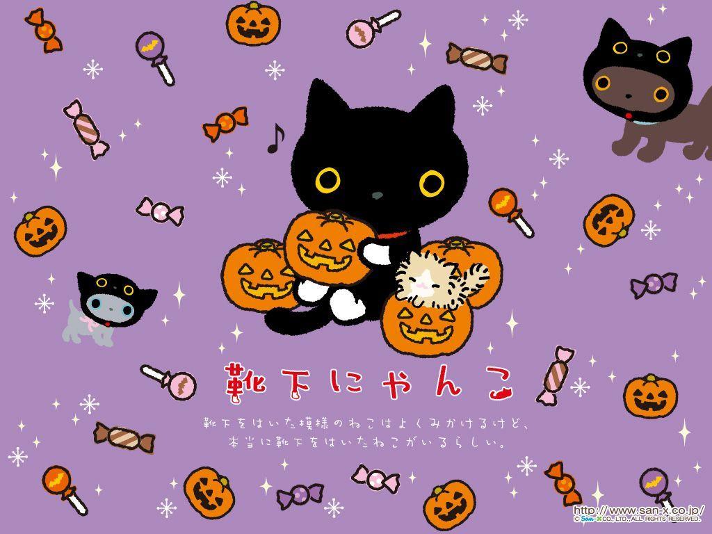 1024x768 Kawaii Halloween Wallpaper, HD Kawaii Halloween Background on WallpaperBat