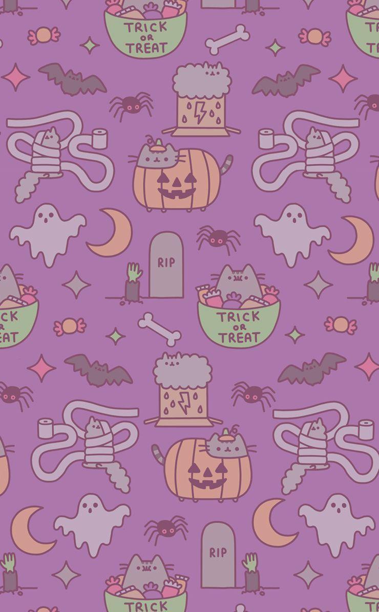 740x1196 Kawaii Halloween Wallpaper, HD Kawaii Halloween Background on WallpaperBat
