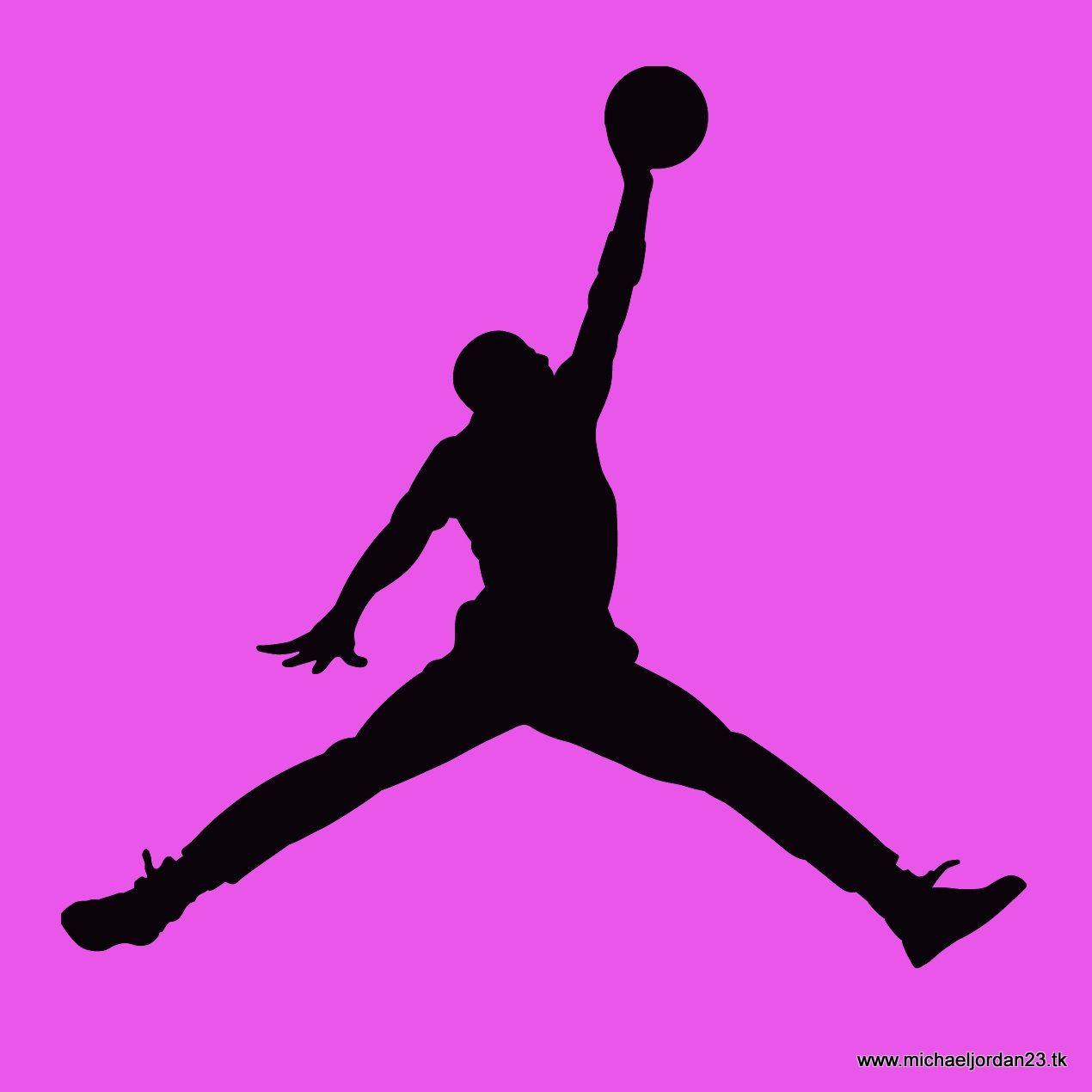 1270x1270 Pink Jordan Logo Wallpaper