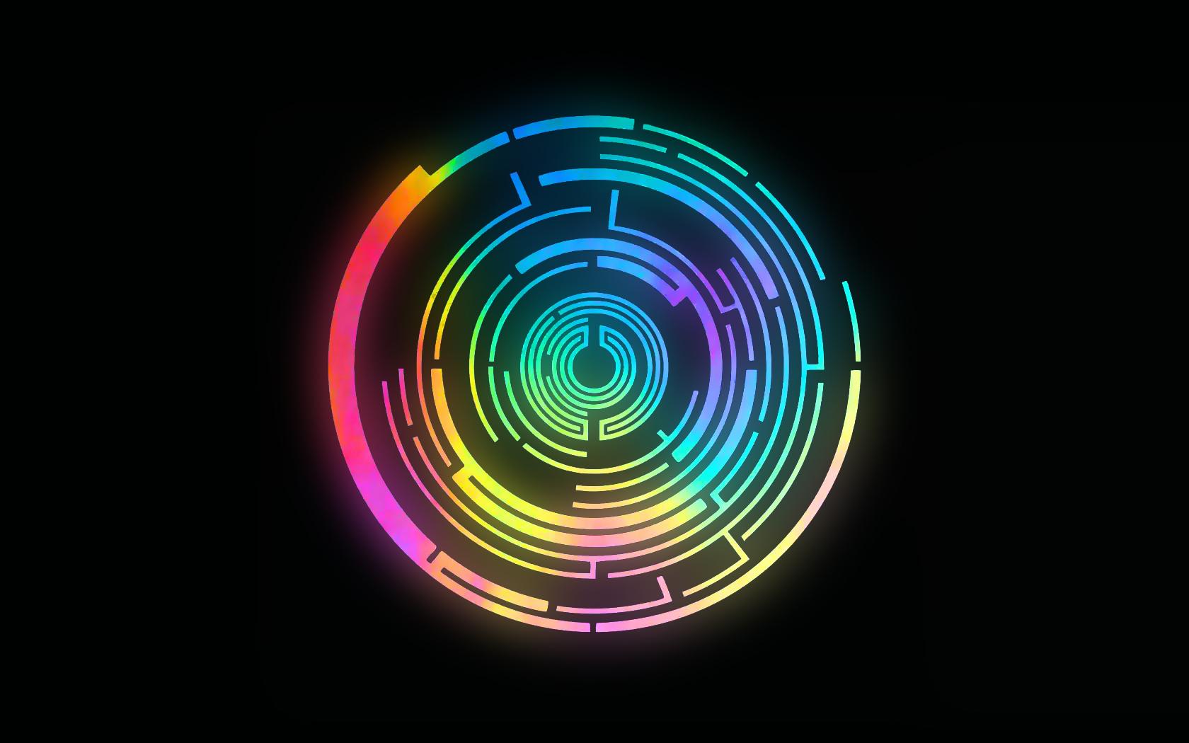 1680x1050 HD Circle wallpaperx1050