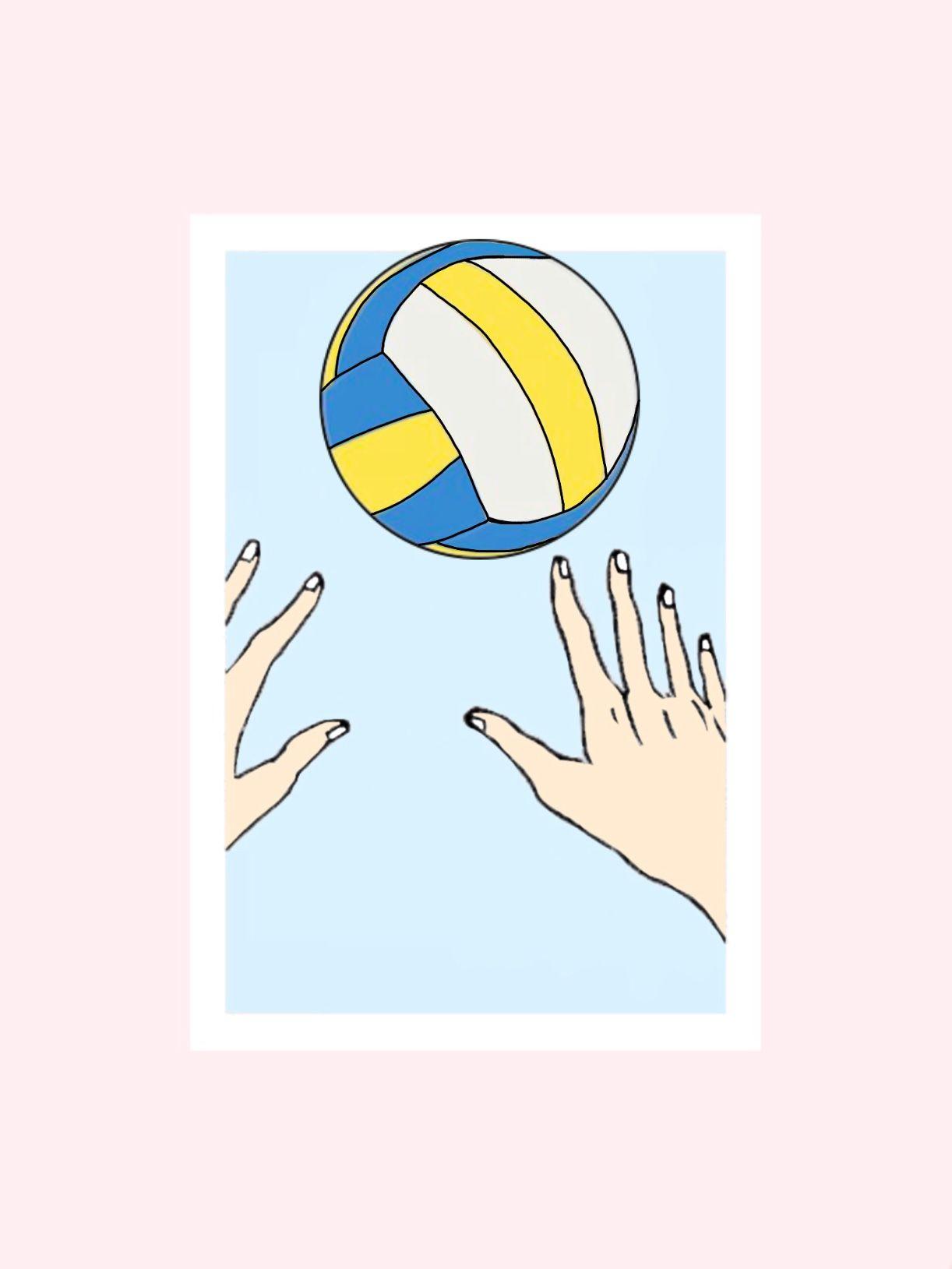 1222x1629 Aesthetic Volleyball Desktop Wallpaper