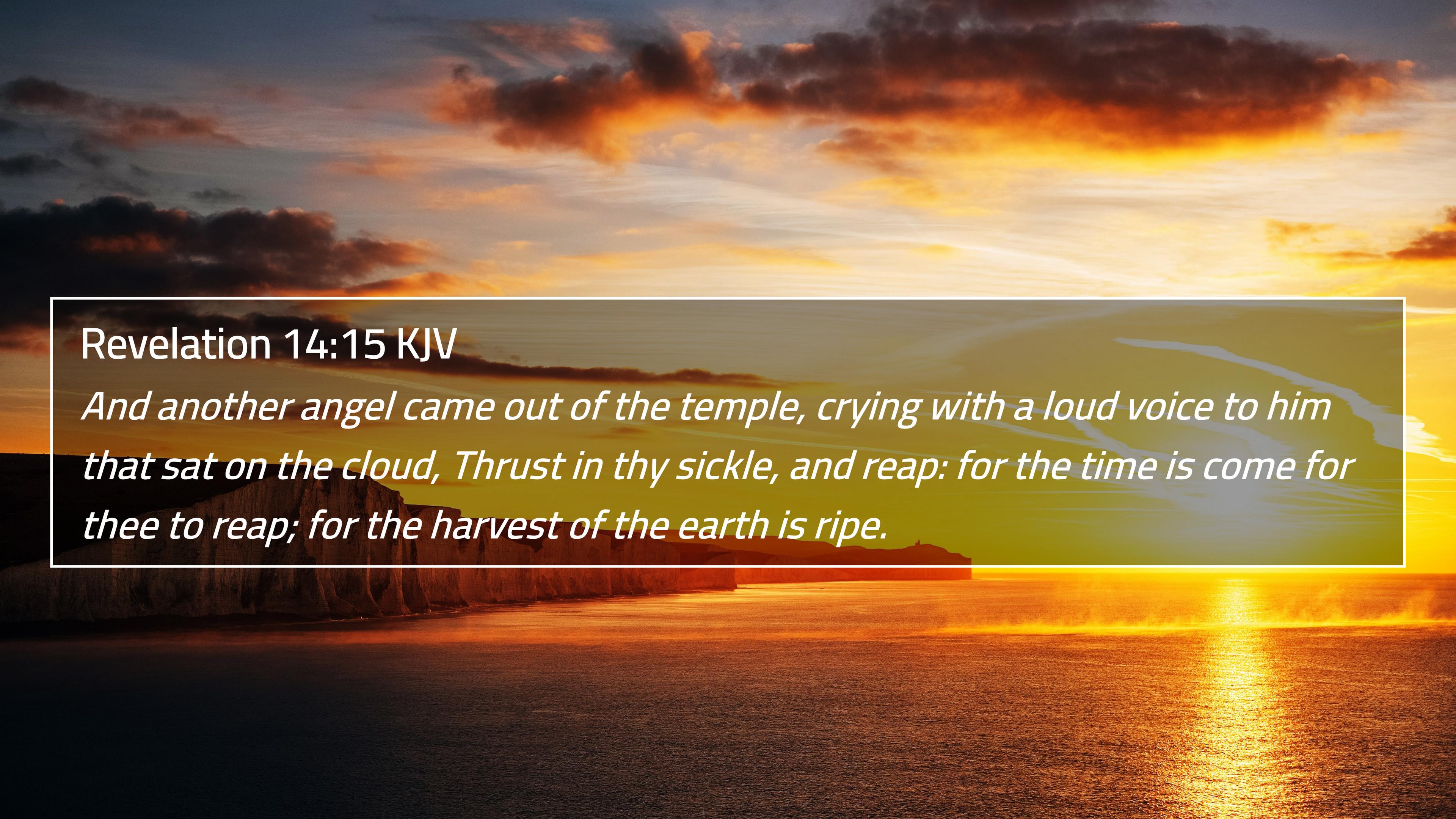 3840x2160 Revelation 14:15 KJV 4K Wallpaper another angel came out of the temple, crying
