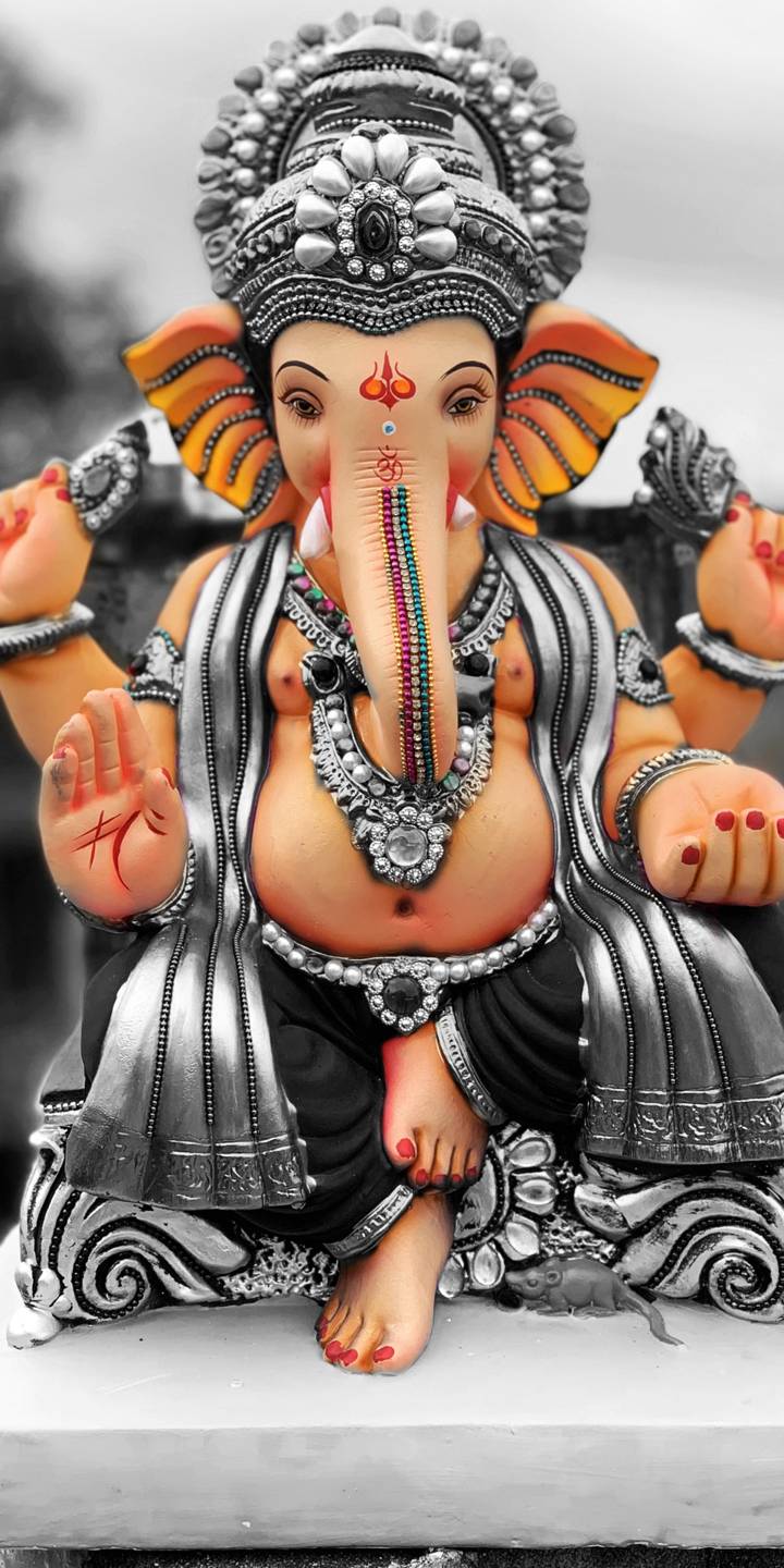 720x1440 Cute Lord Ganesha Wallpaper
