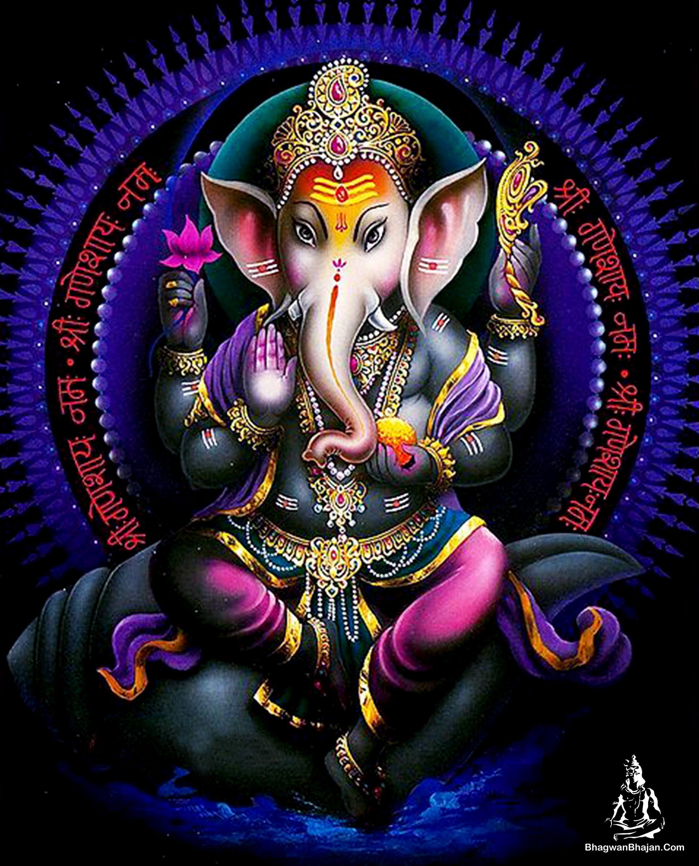 2375x2942 Panchmukhi Ganesha Wallpaper
