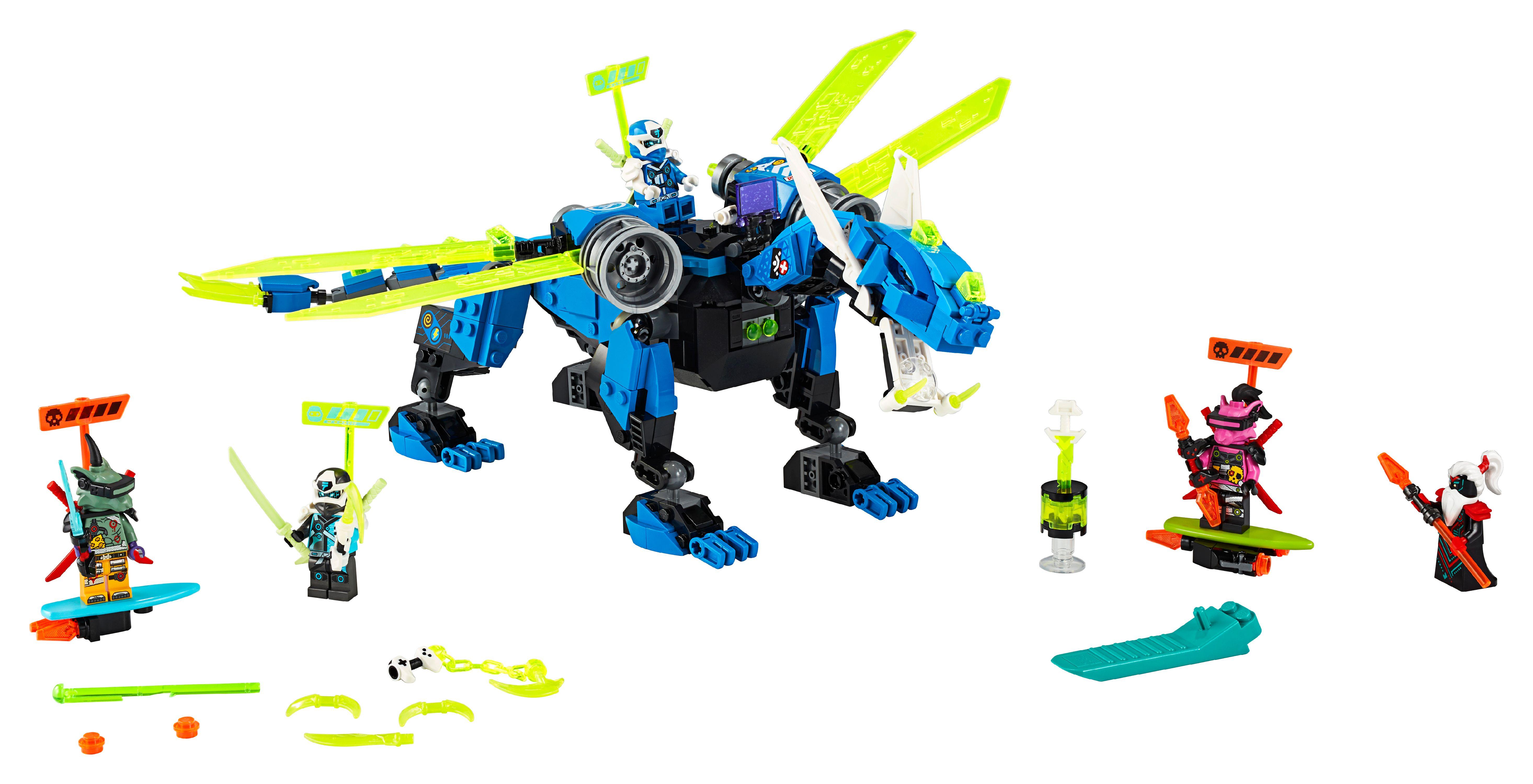5863x3000 LEGO NINJAGO Jay's Cyber Dragon 71711 Ninja Action Toy Building Kit (518 Pieces).com