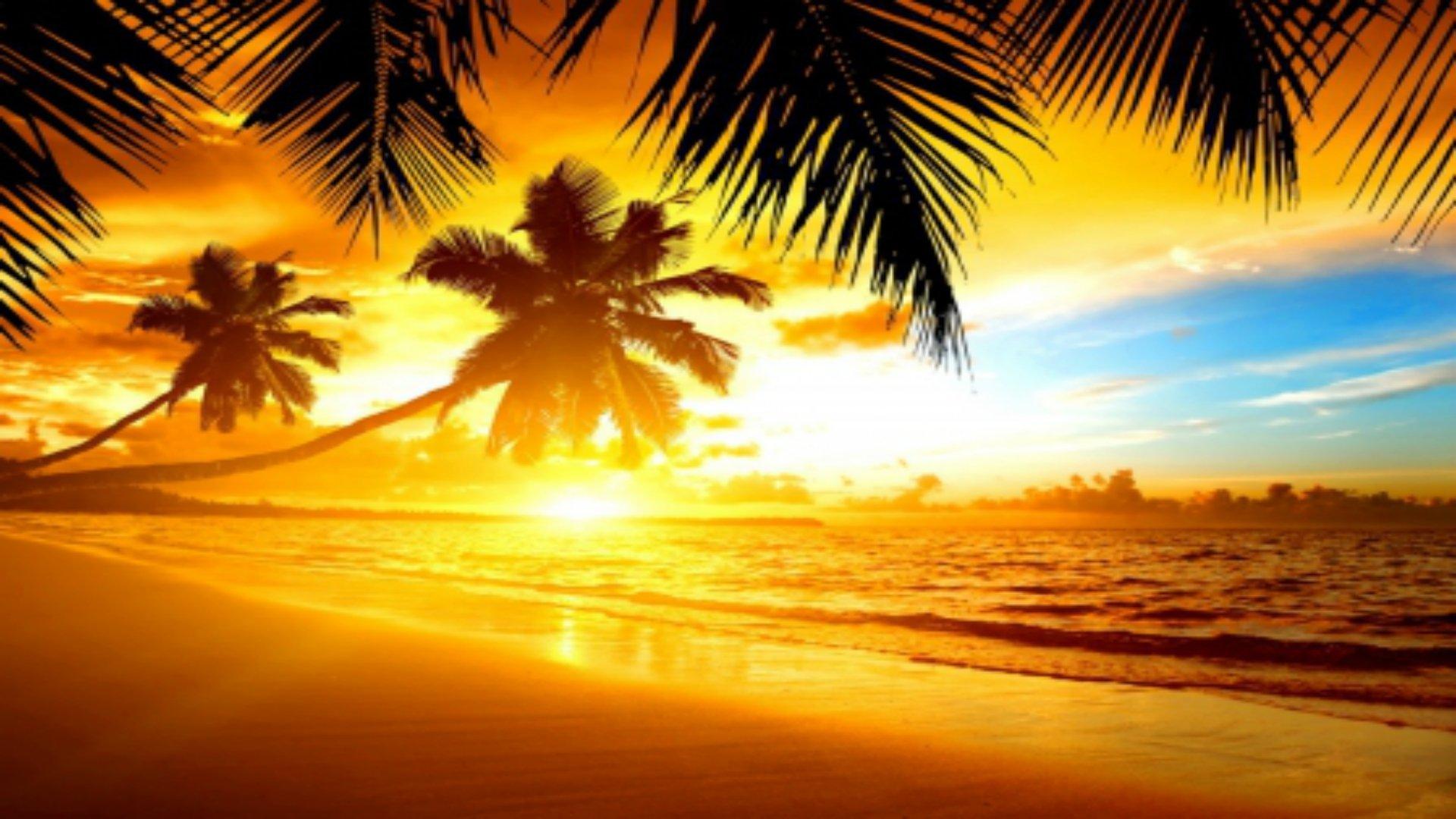 1920x1080 Tropical Beach Sunrise
