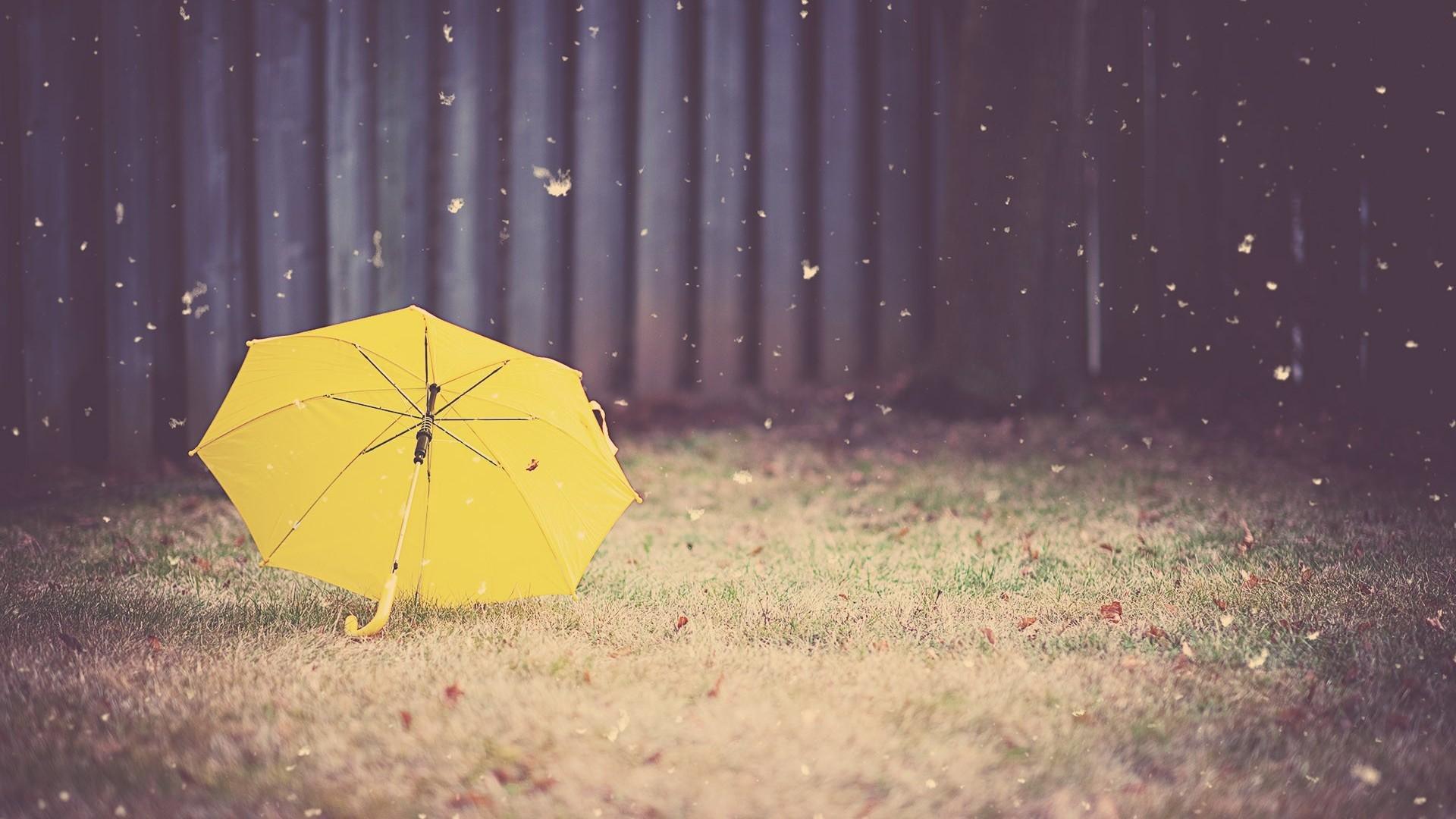 1920x1080 iPhone Red Umbrella Wallpaper